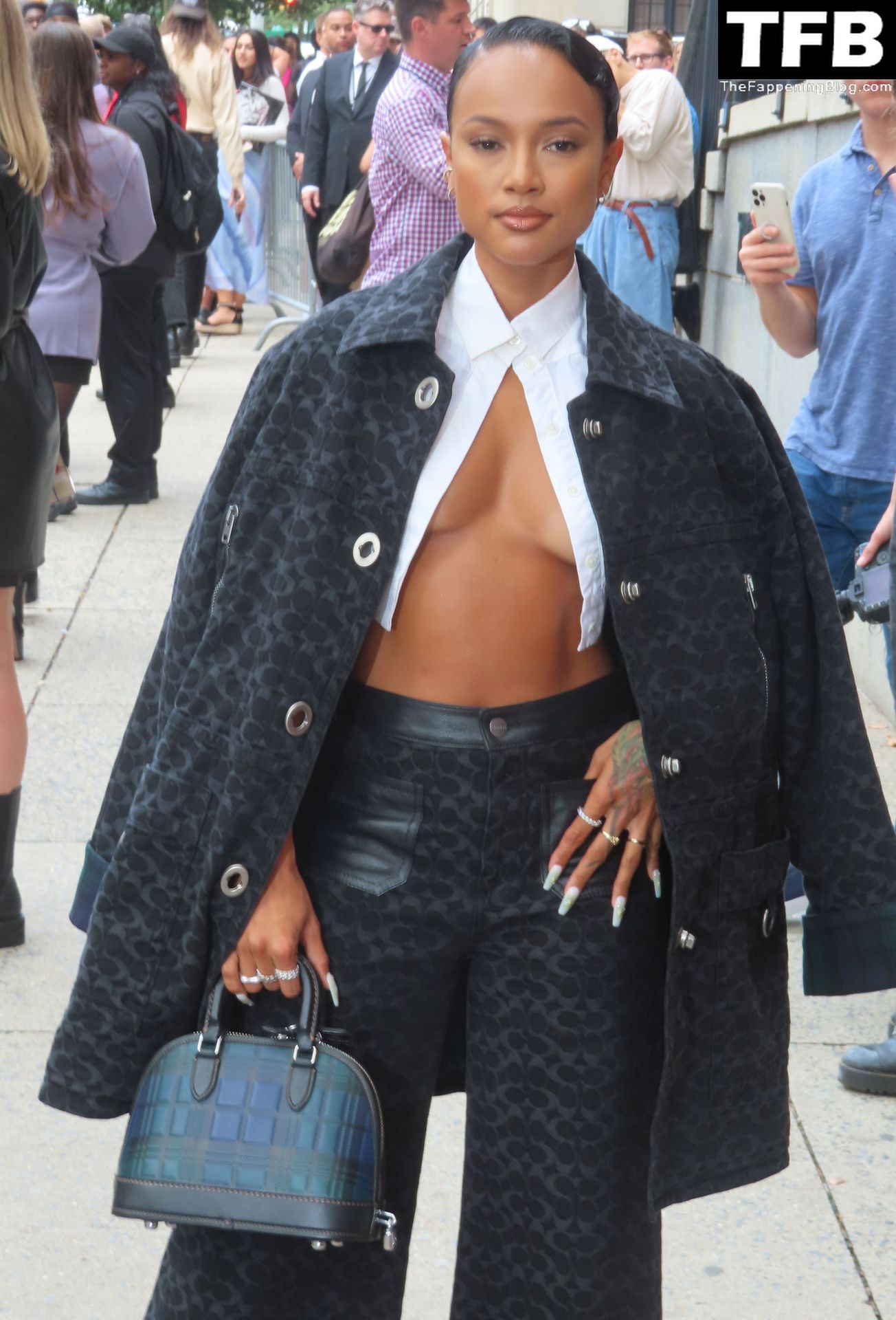 Karrueche Tran Shows Off Her Underboob in New York (12 Photos)