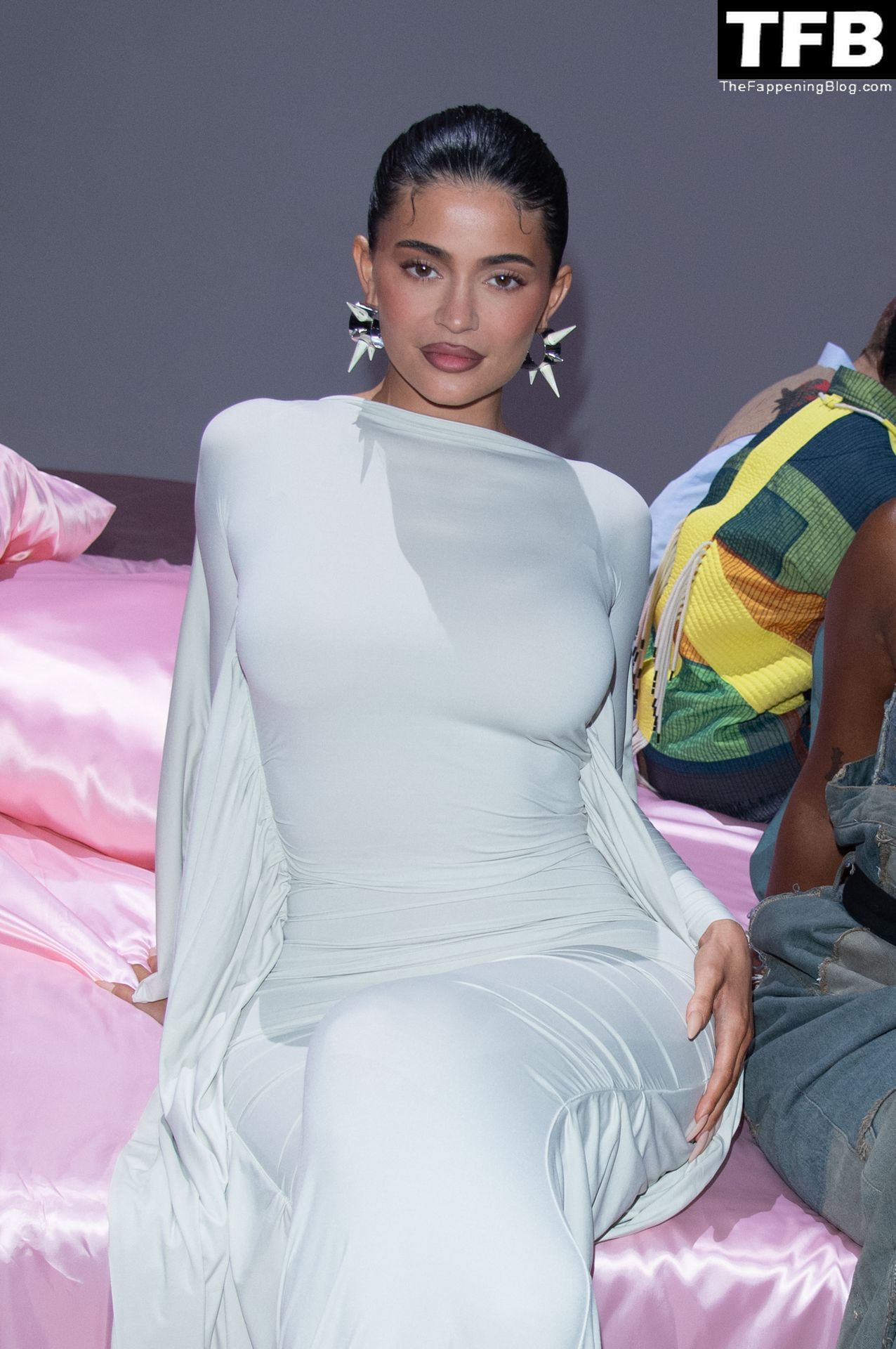 Kylie Jenner Flaunts Her Curves in a White Dress During Paris Fashion Week (150 Photos)
