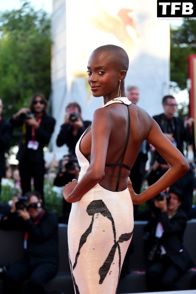 Madisin Rian Flaunts Her Tits At The 79th Venice International Film