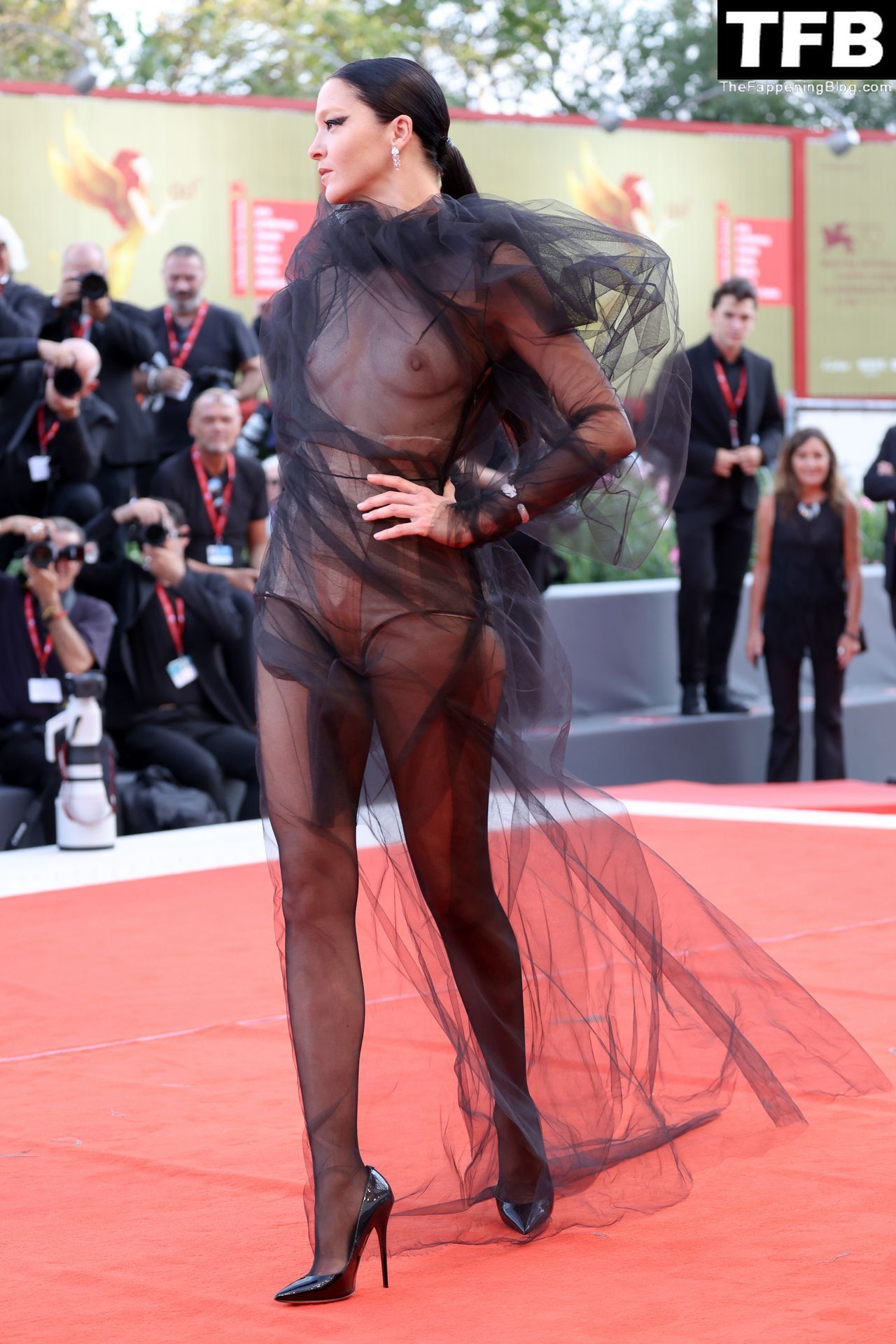 Mariacarla Boscono Flashes Her Nude Tits at the 79th Venice International Film Festival (25 Photos)