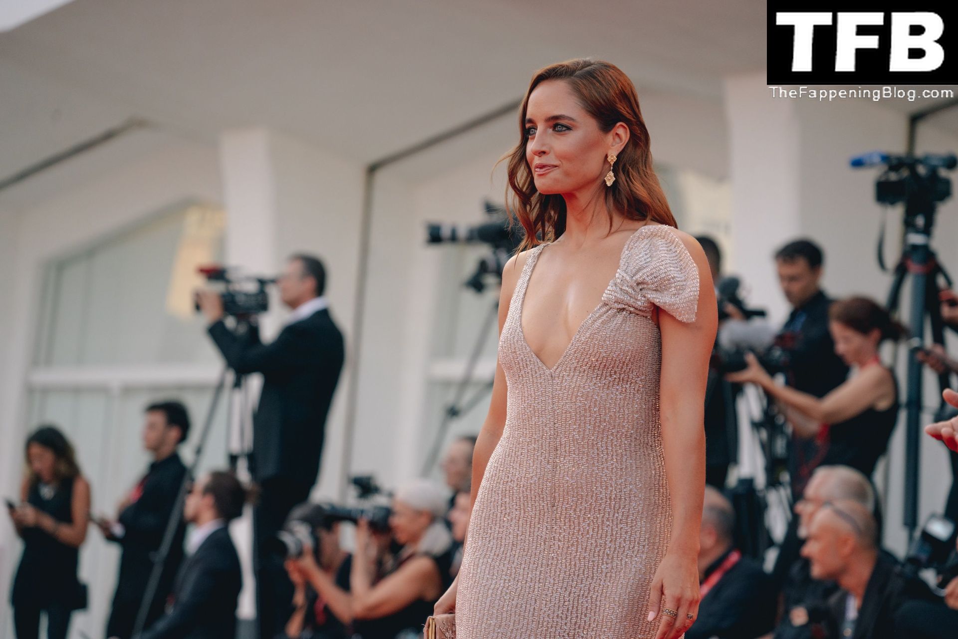 Matilde Gioli Poses Braless on the Red Carpet at the 79th Venice International Film Festival (102 Photos)