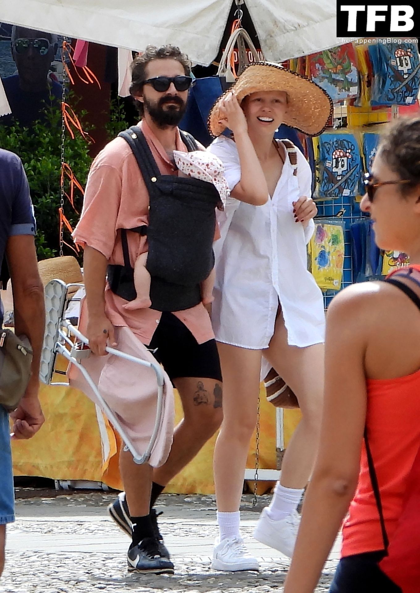 Mia Goth &amp; Shia LaBeouf Enjoy Their Holidays in Portofino (21 Photos)