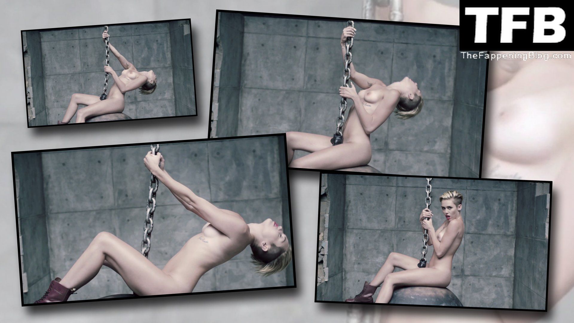 Miley Cyrus Nude – Wrecking Ball (17 Pics + Video)
