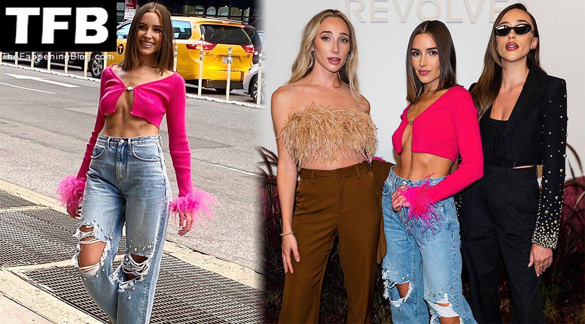 Olivia Culpo Attends the Revolve Party in a Revealing Top (27 Photos + Video)