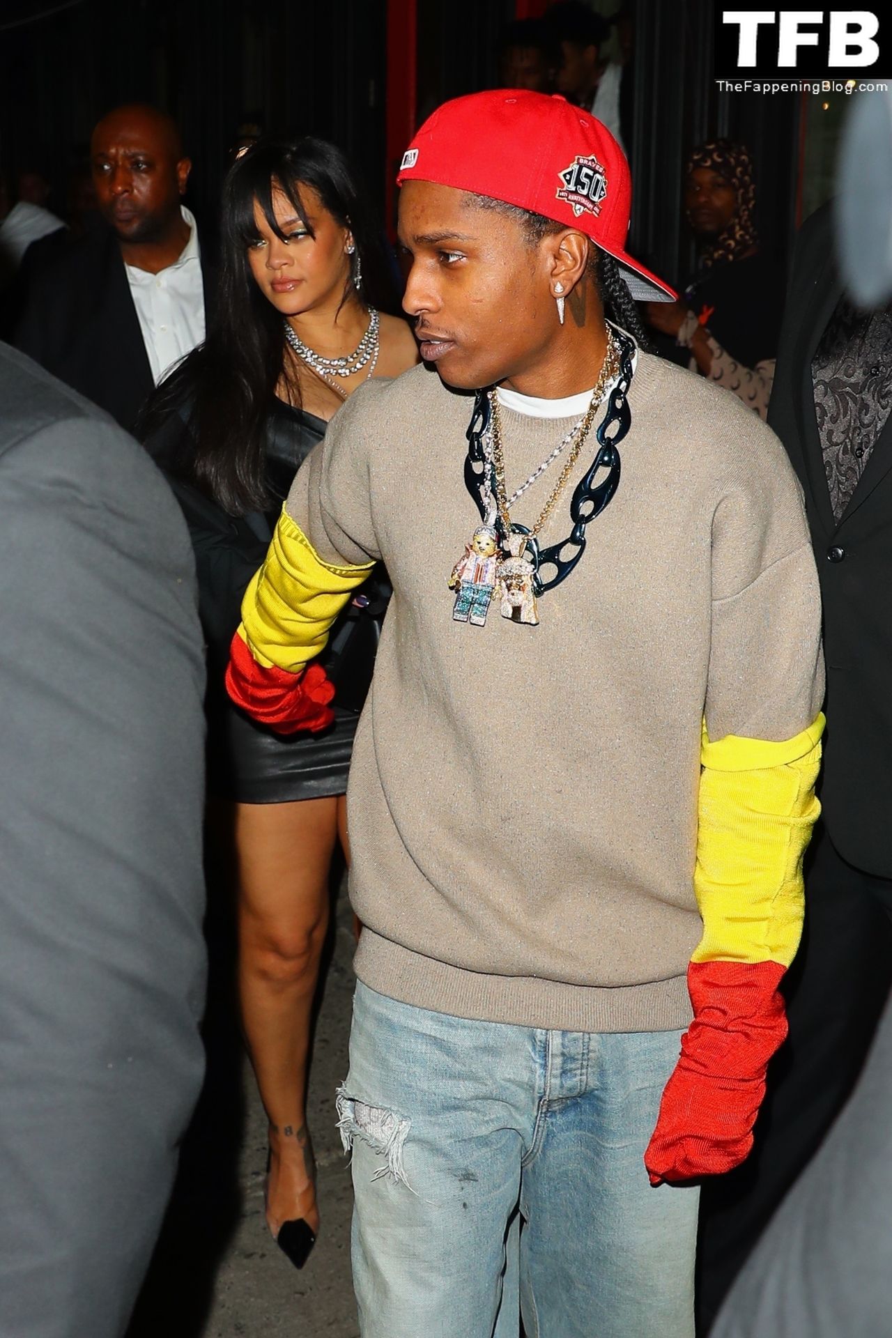 Rihanna &amp; ASAP Rocky Have a Wild Night Out For the Launch in New York (31 Photos)