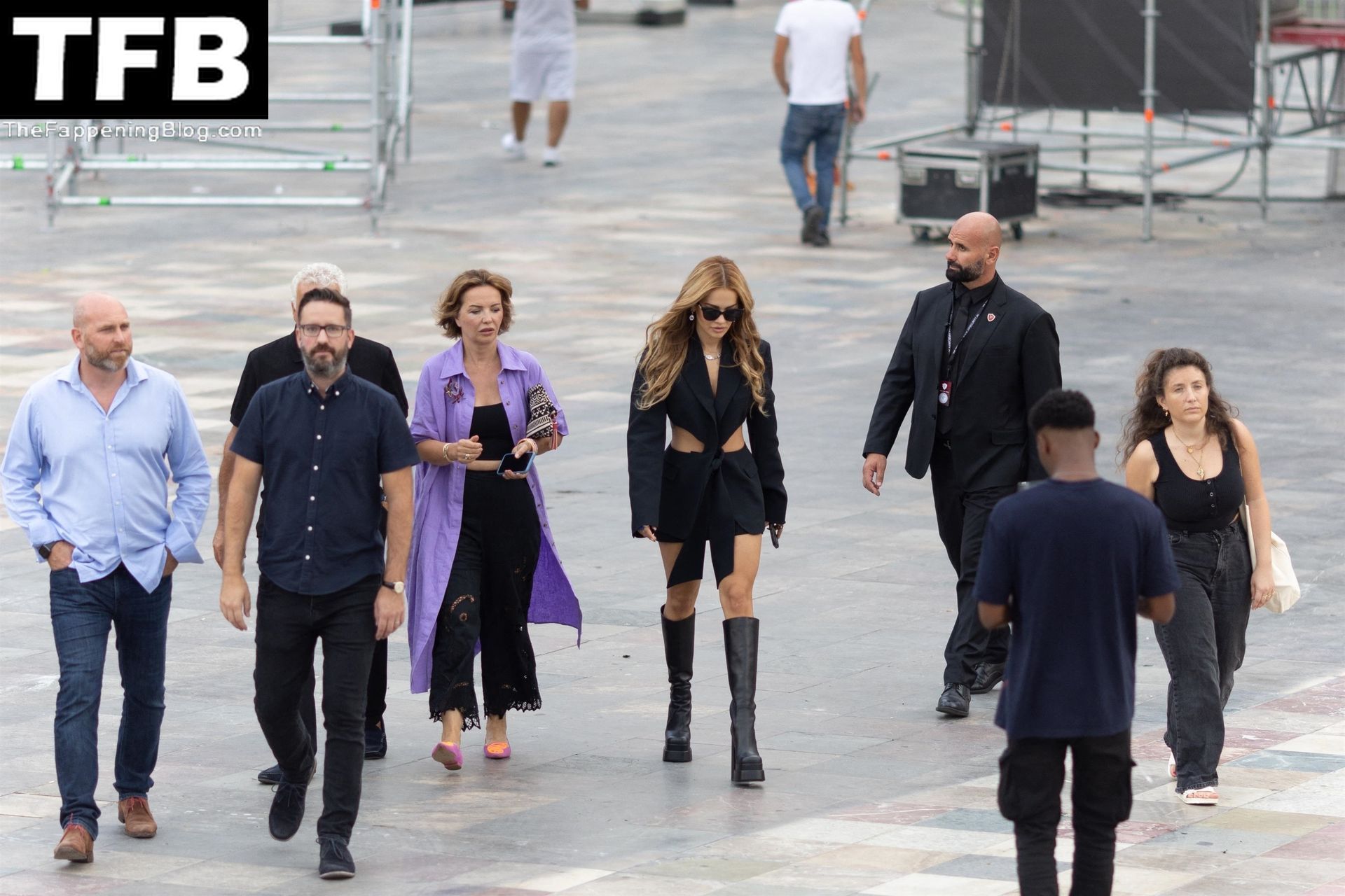 Leggy Rita Ora Arrives at Skanderbeg Square for Rehearsals for Her Free Concert (22 Photos)