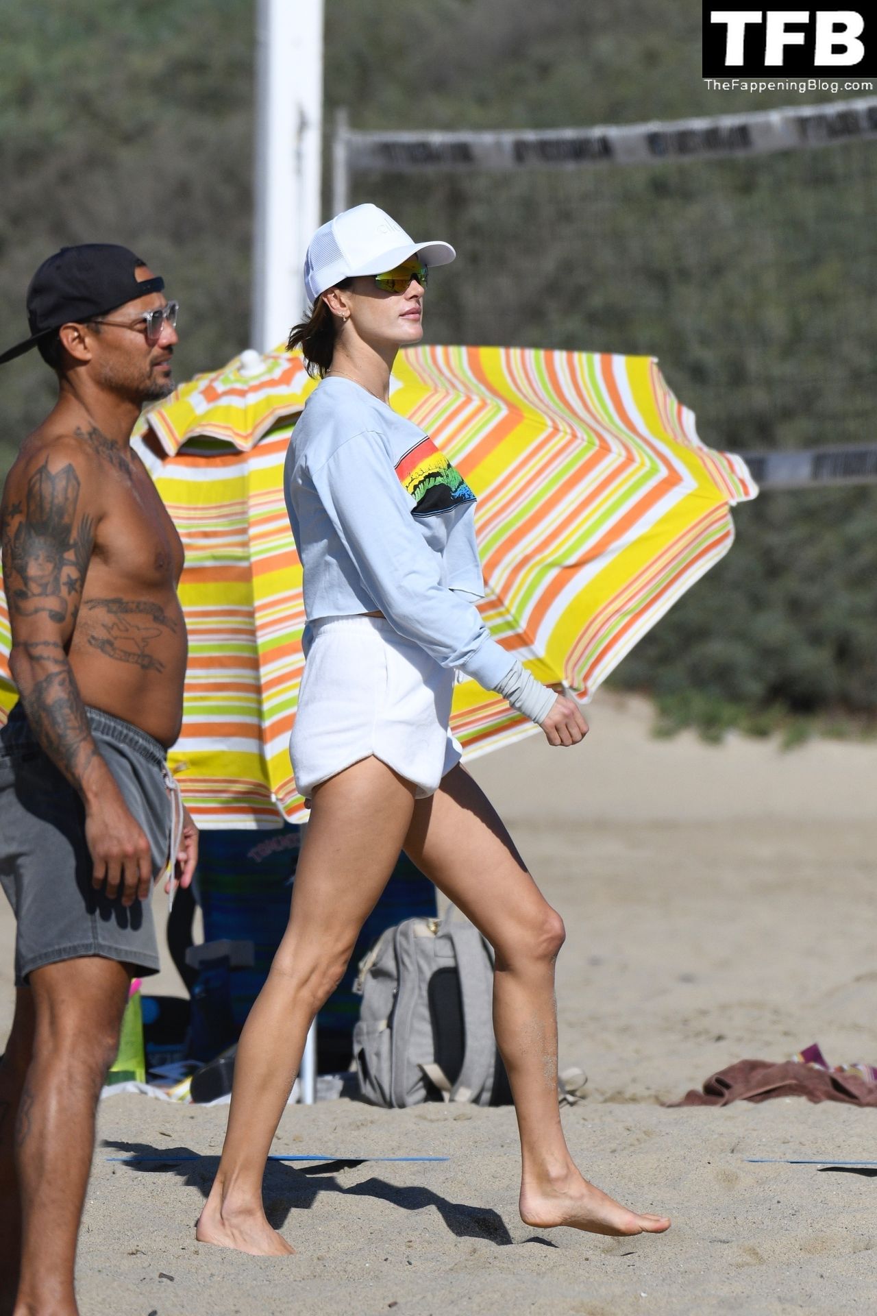 Alessandra Ambrosio Jumps Into the Arms of Her Boyfriend Playing Beach Volleyball (150 Photos)