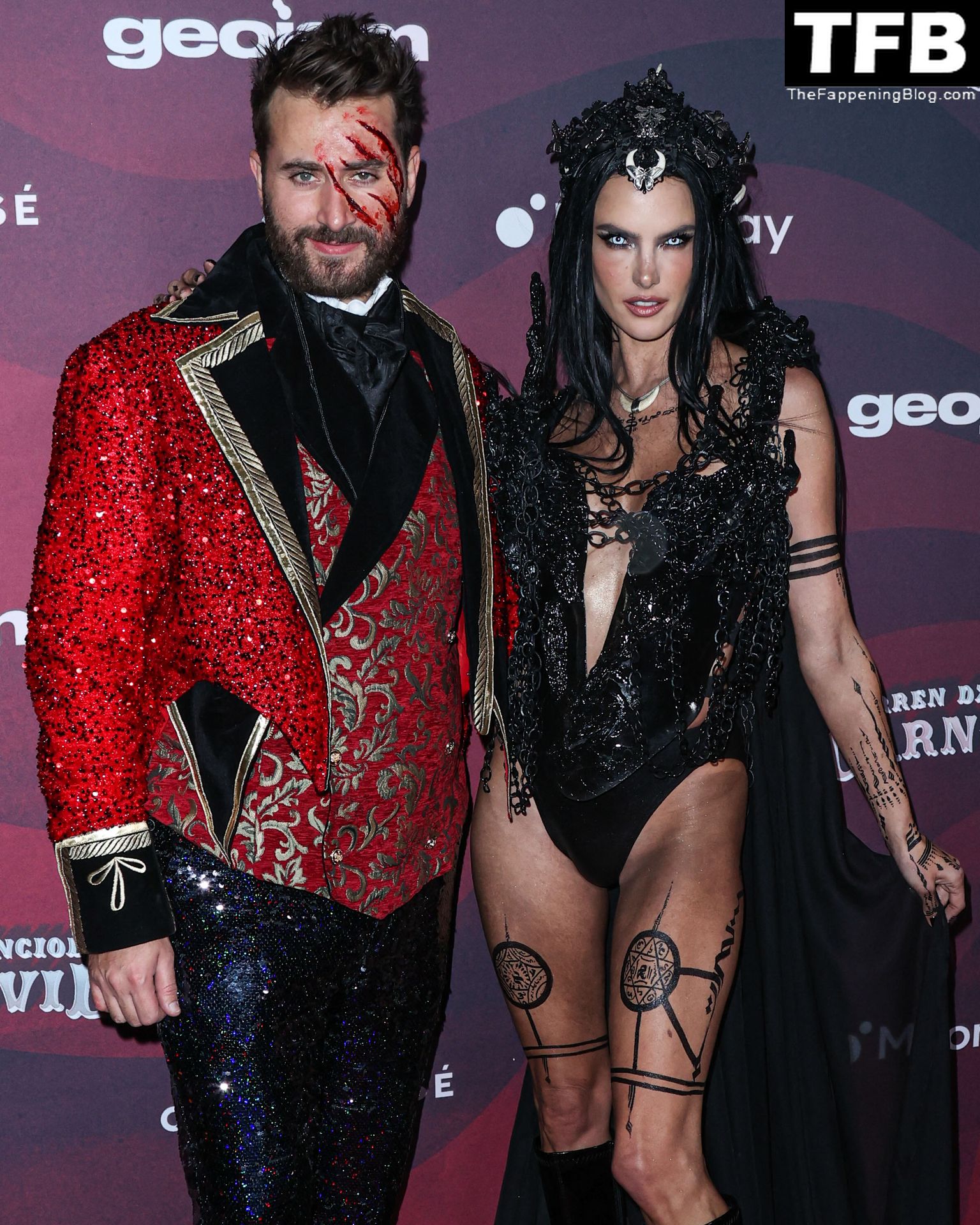 Alessandra Ambrosio Shows Her Power at Darren Dzienciol’s CARN*EVIL Halloween Party in LA (106 Photos)