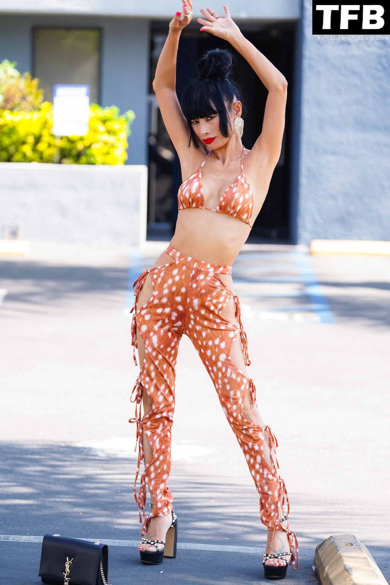 Bai Ling Flaunts Her Slender Figure in LA (10 Photos)
