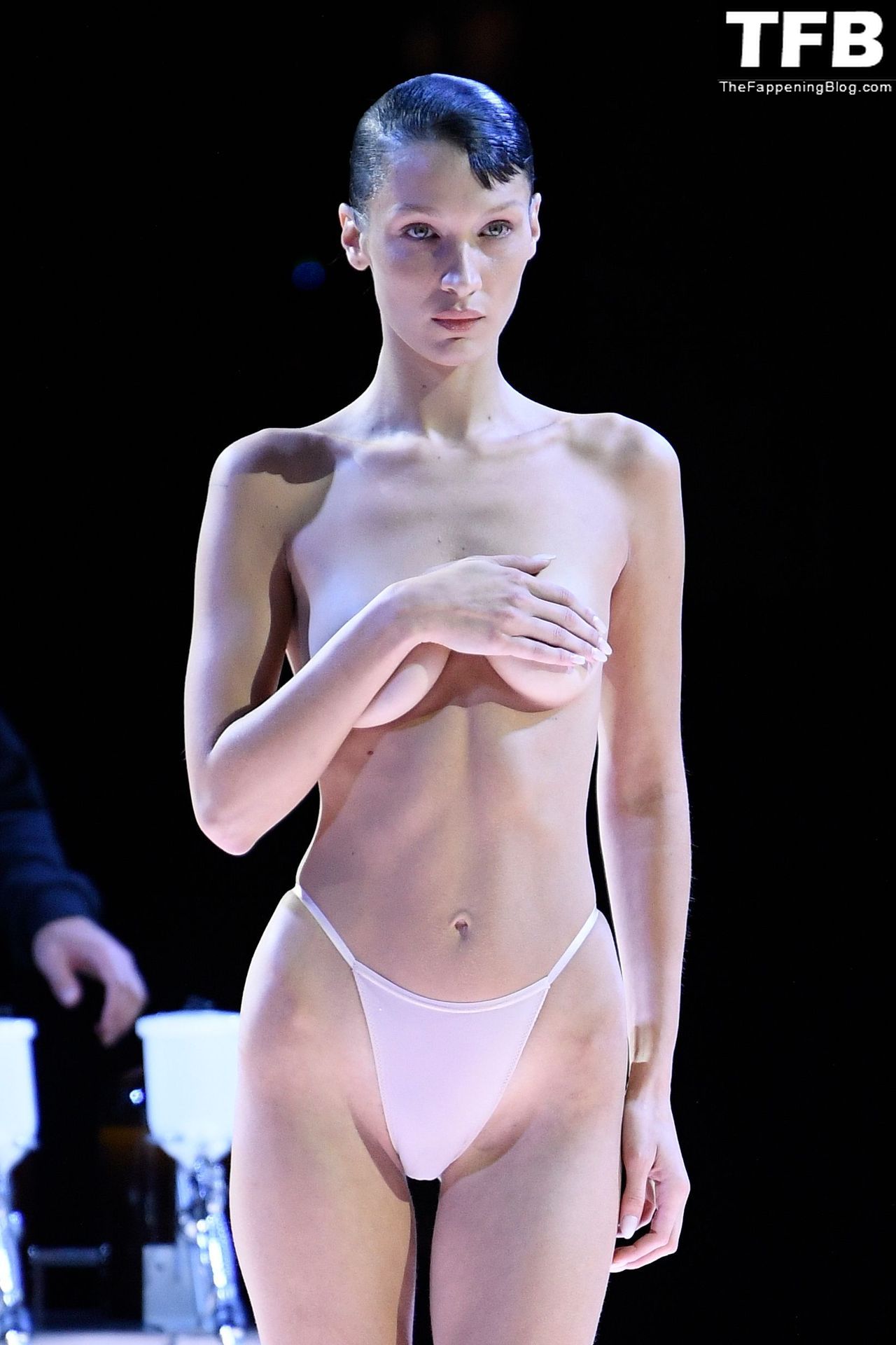 Bella Hadid Goes Topless at the Coperni Fashion Show in Paris (120 Photos + Video)