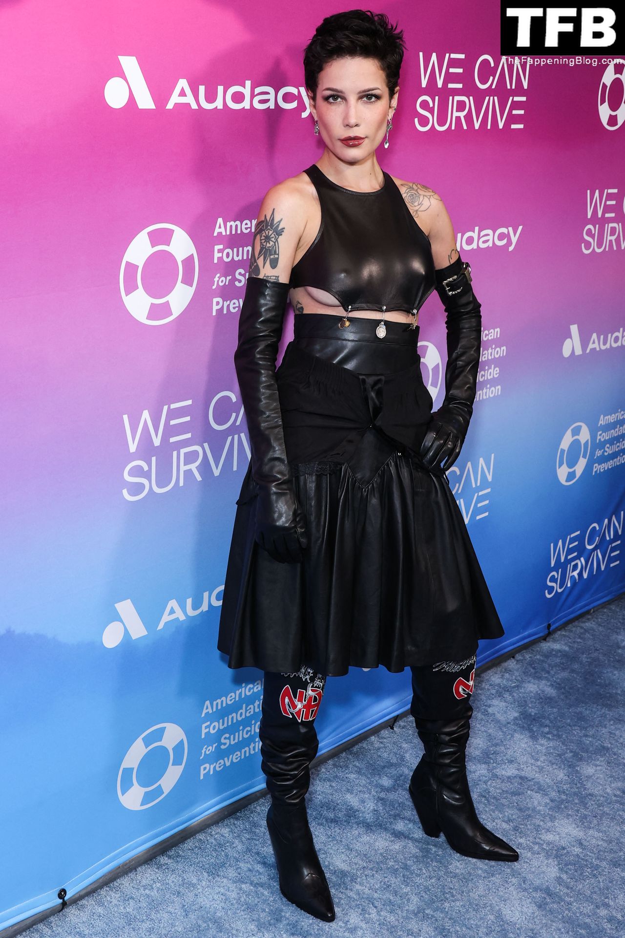 Halsey Shows Off Her Sexy Tits at Audacy’s 9th Annual We Can Survive Concert in LA (7 Photos)
