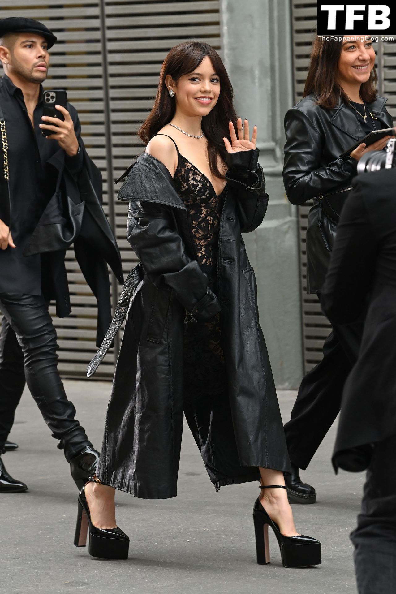 Jenna Ortega Looks Sexy Arriving at the Valentino Paris Fashion Week Show (78 Photos)