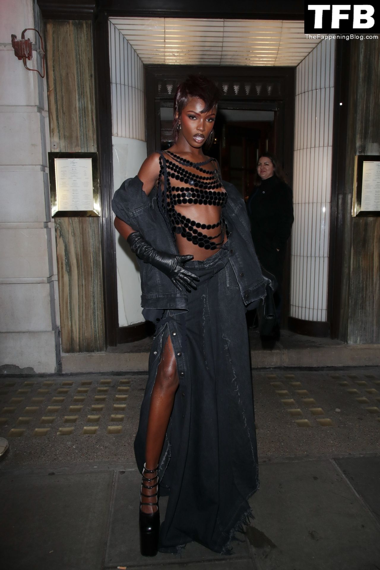 Leomie Anderson Shows Off Her Slender Figure at the Marc Jacobs Event in London (29 Photos)
