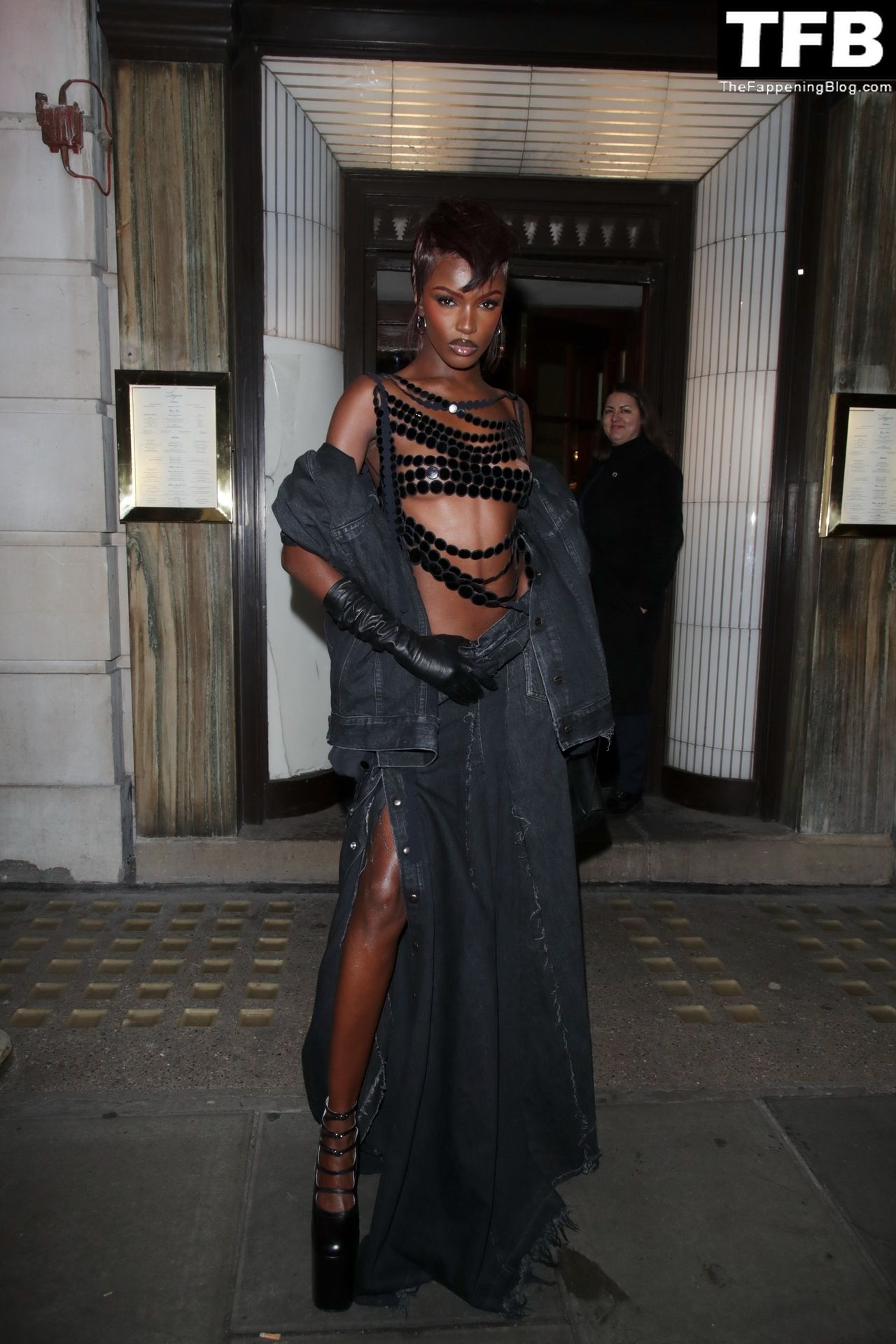 Leomie Anderson Shows Off Her Slender Figure at the Marc Jacobs Event in London (29 Photos)