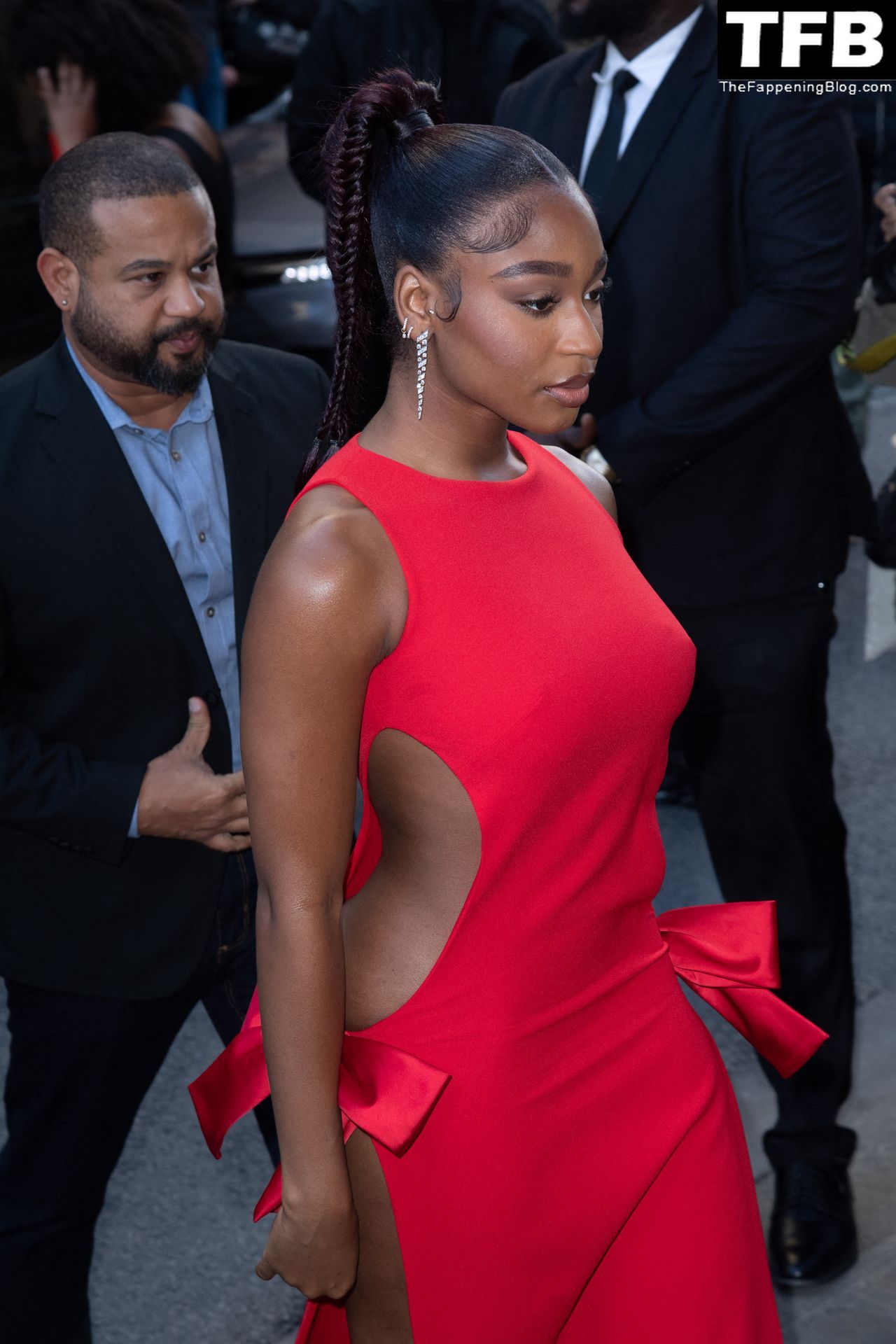 Normani Looks Hot in a Red Dress Without Underwear as She Attends the Monot Womenswear Show (35 Photos)