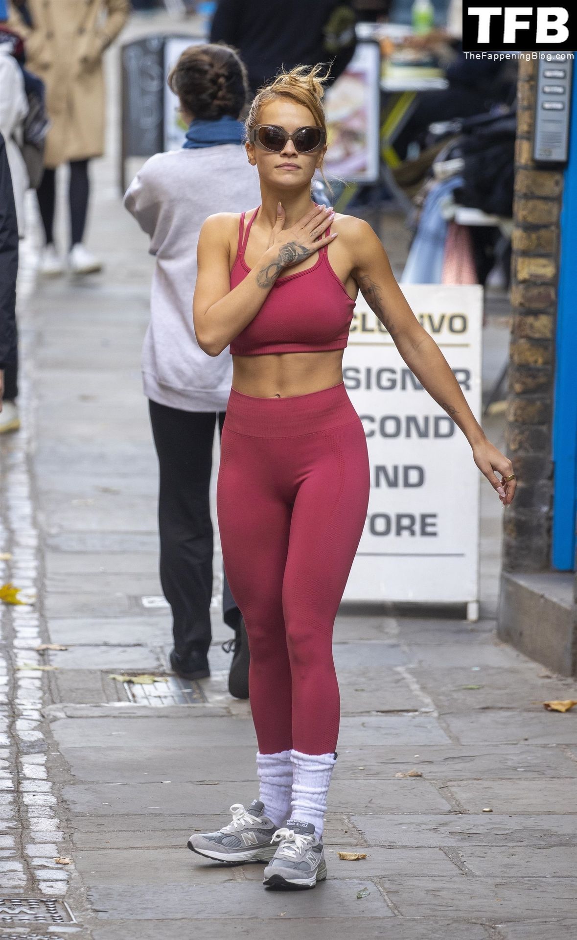 Rita Ora Showcases Her New Gym Wear Brand in North London (8 Photos)