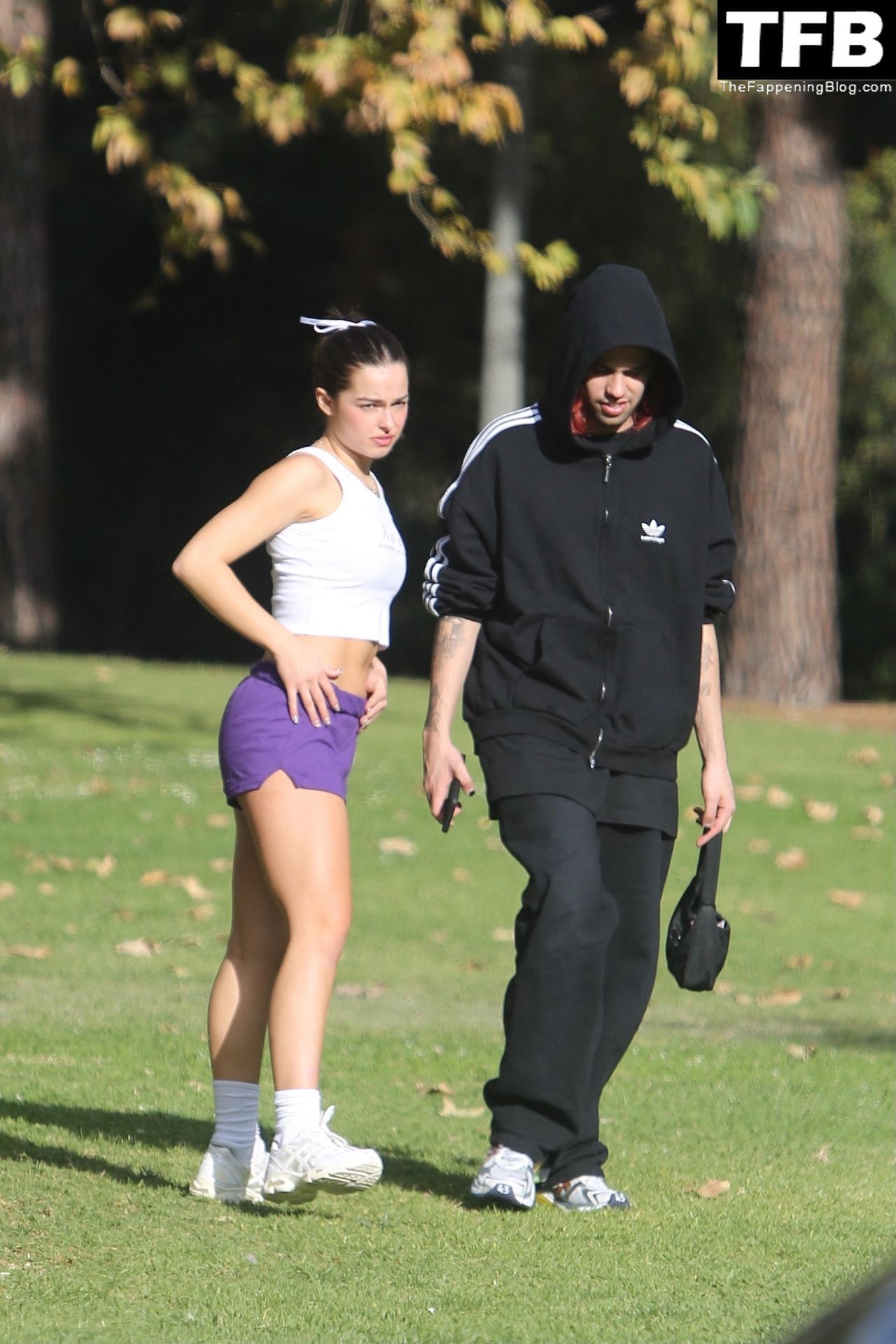 Addison Rae &amp; Omer Fedi Enjoy a Sunny Day in a Park in Beverly Hills (92 Photos)
