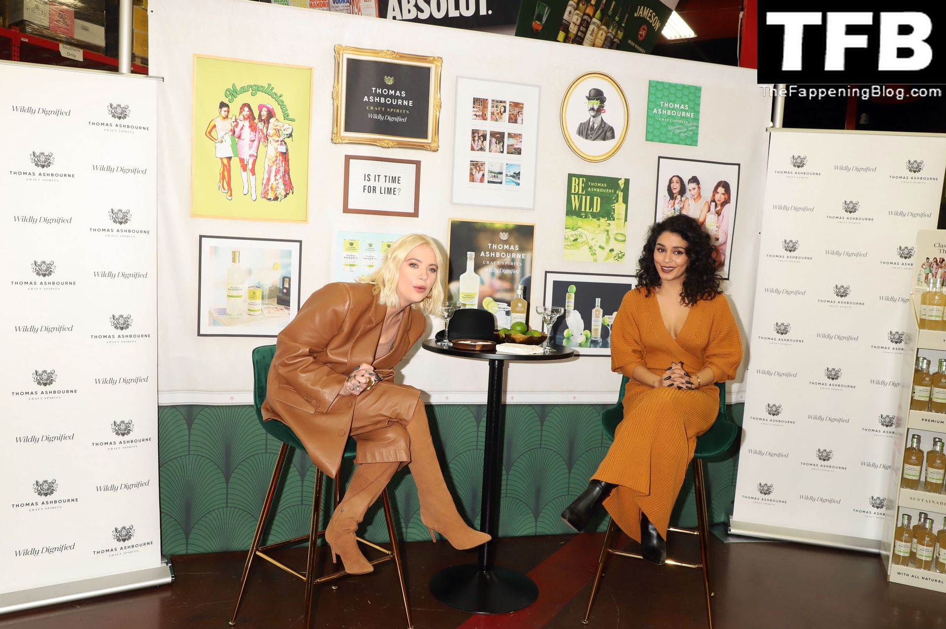 Ashley Benson &amp; Vanessa Hudgens Rock Chic Autumn Looks to Sign Margarita Bottles at a Las Vegas Discount Liquor Store (61 Photos)