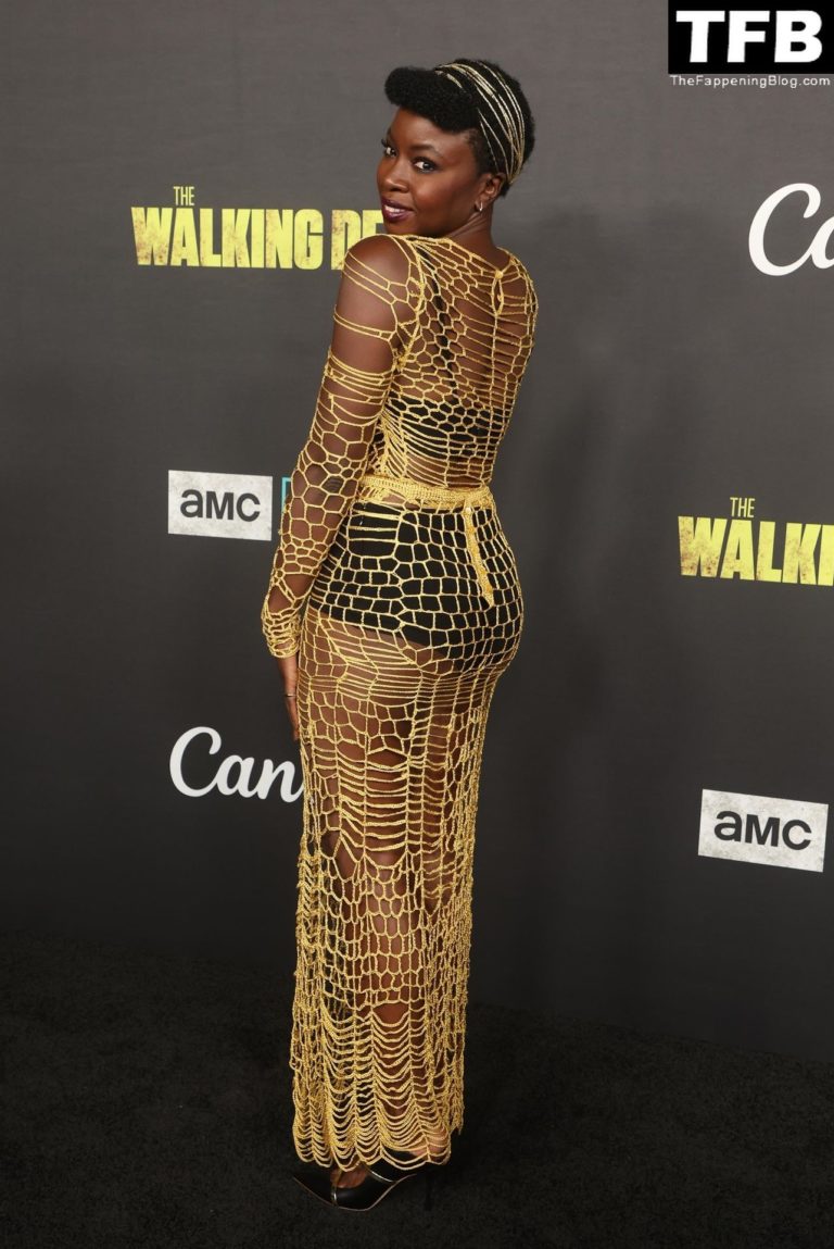 Danai Gurira Poses In A Mesh Dress The Walking Dead Live In La 22 Photos Thefappening 6273