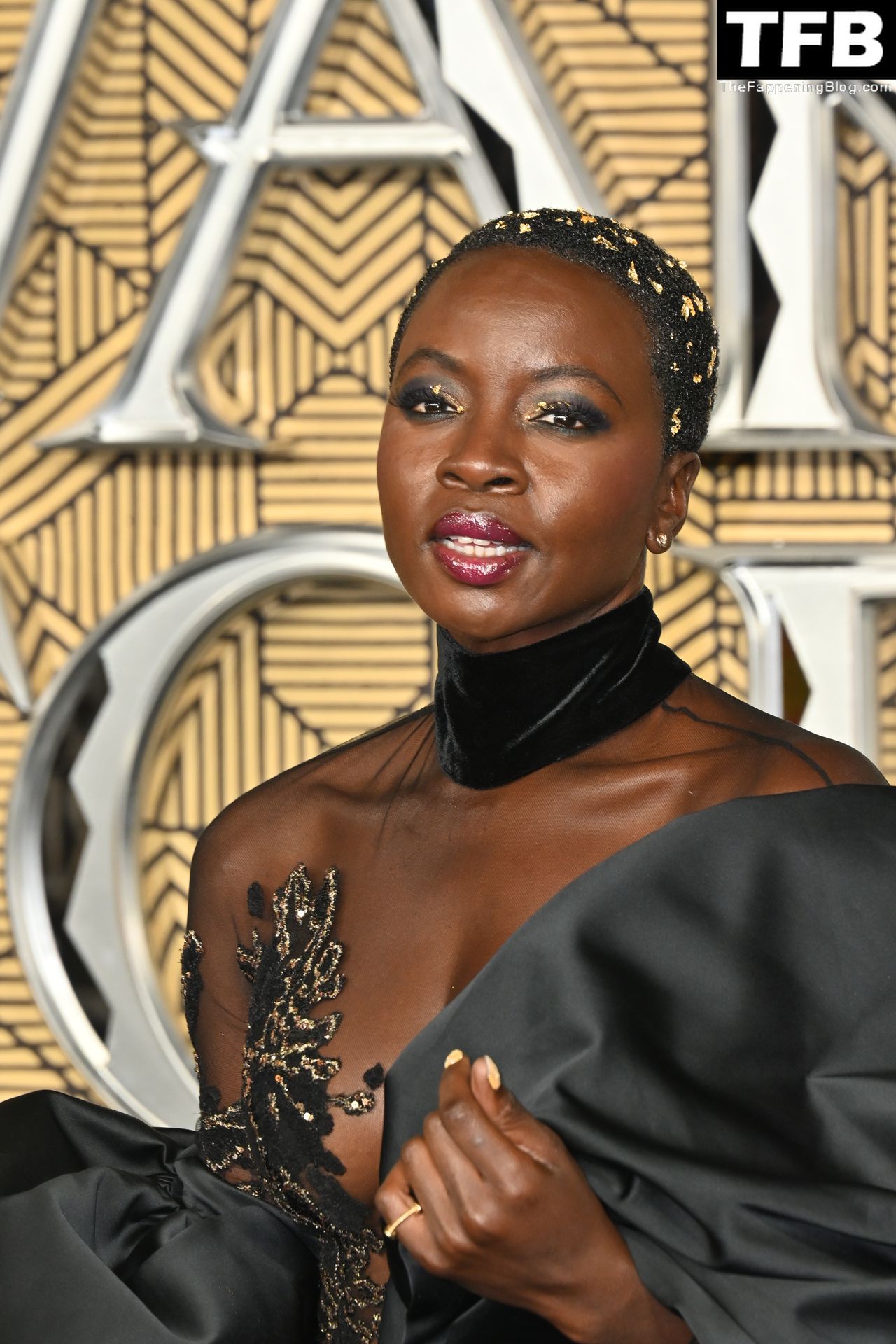 Danai Gurira Shows Off Her Sexy Tits at the “Black Panther: Wakanda Forever” Premiere in London (45 Photos)