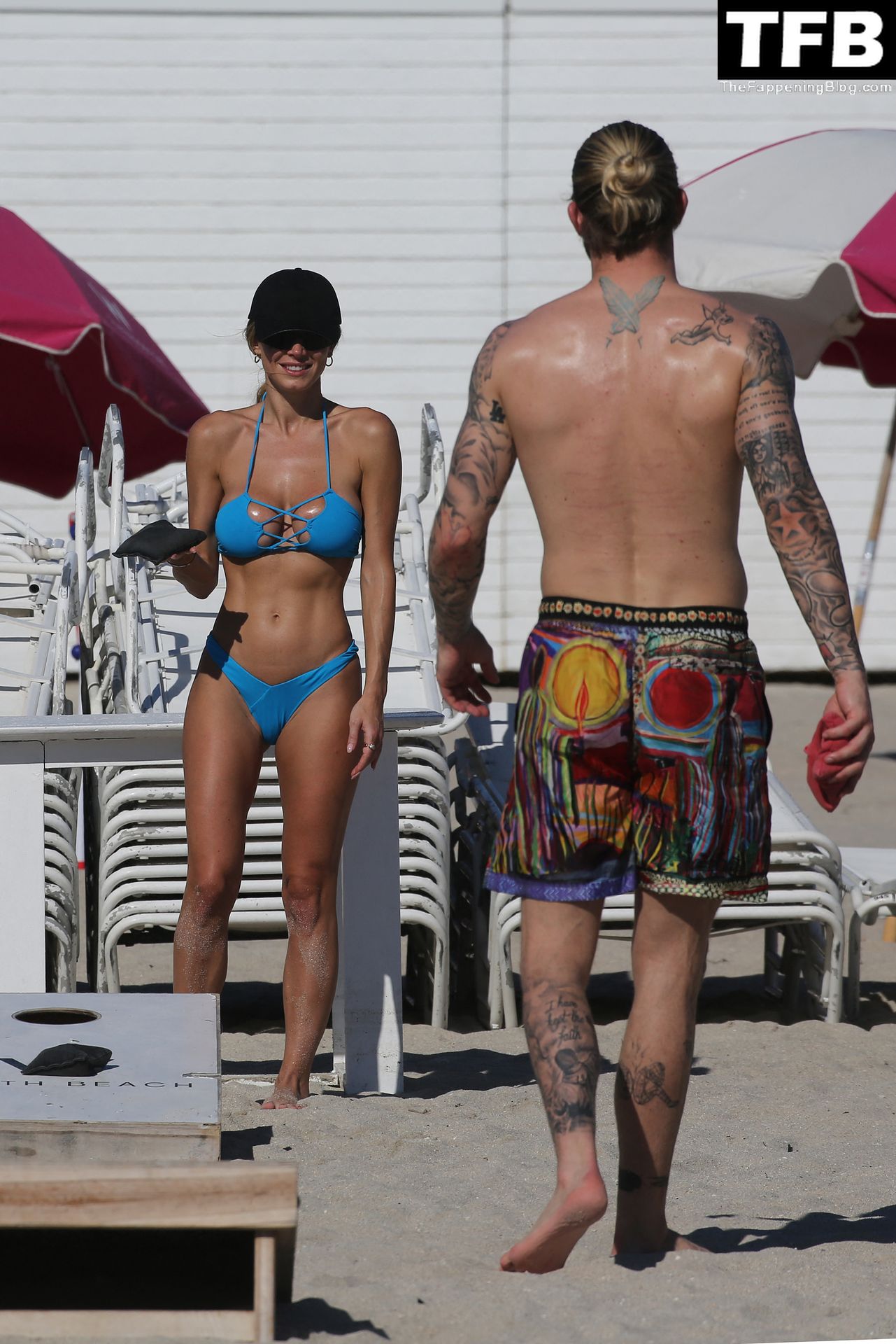 Diletta Leotta &amp; Loris Karius Enjoy a Day on the Beach in Miami (54 Photos)