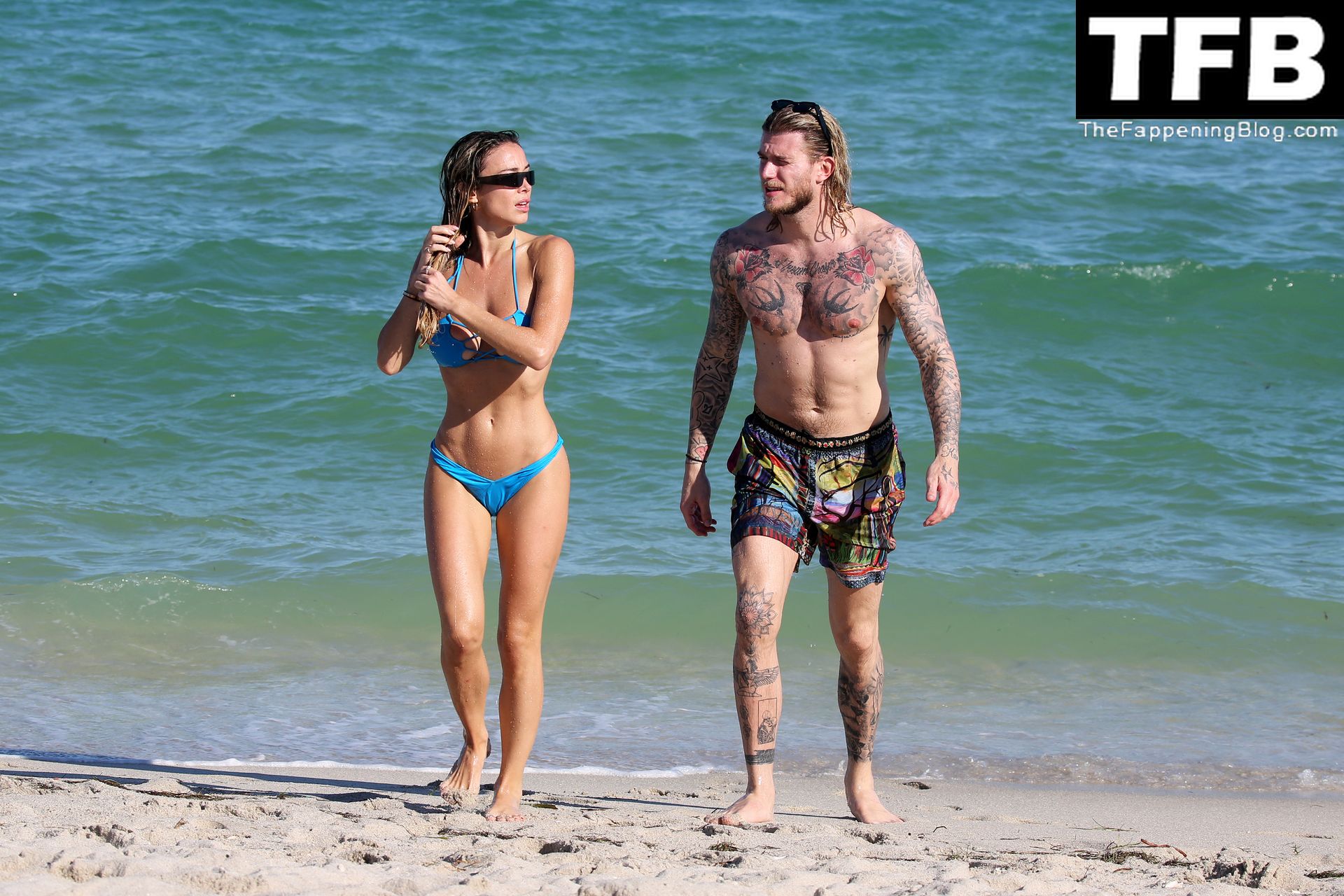 Diletta Leotta &amp; Loris Karius Enjoy a Day on the Beach in Miami (54 Photos)