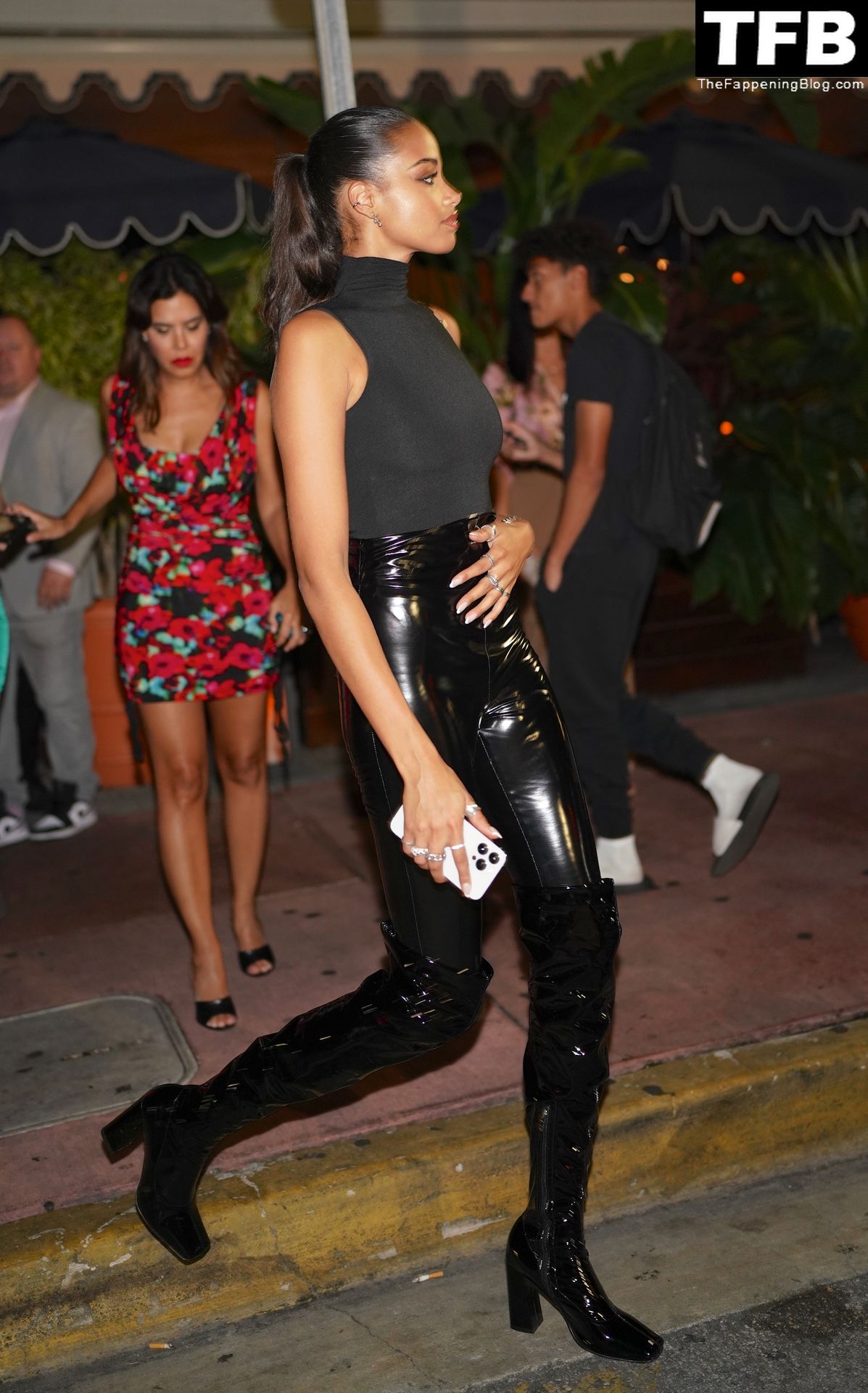 Ella Balinska Looks Stunning Leaving Drake’s Party in Miami Beach (10 Photos)