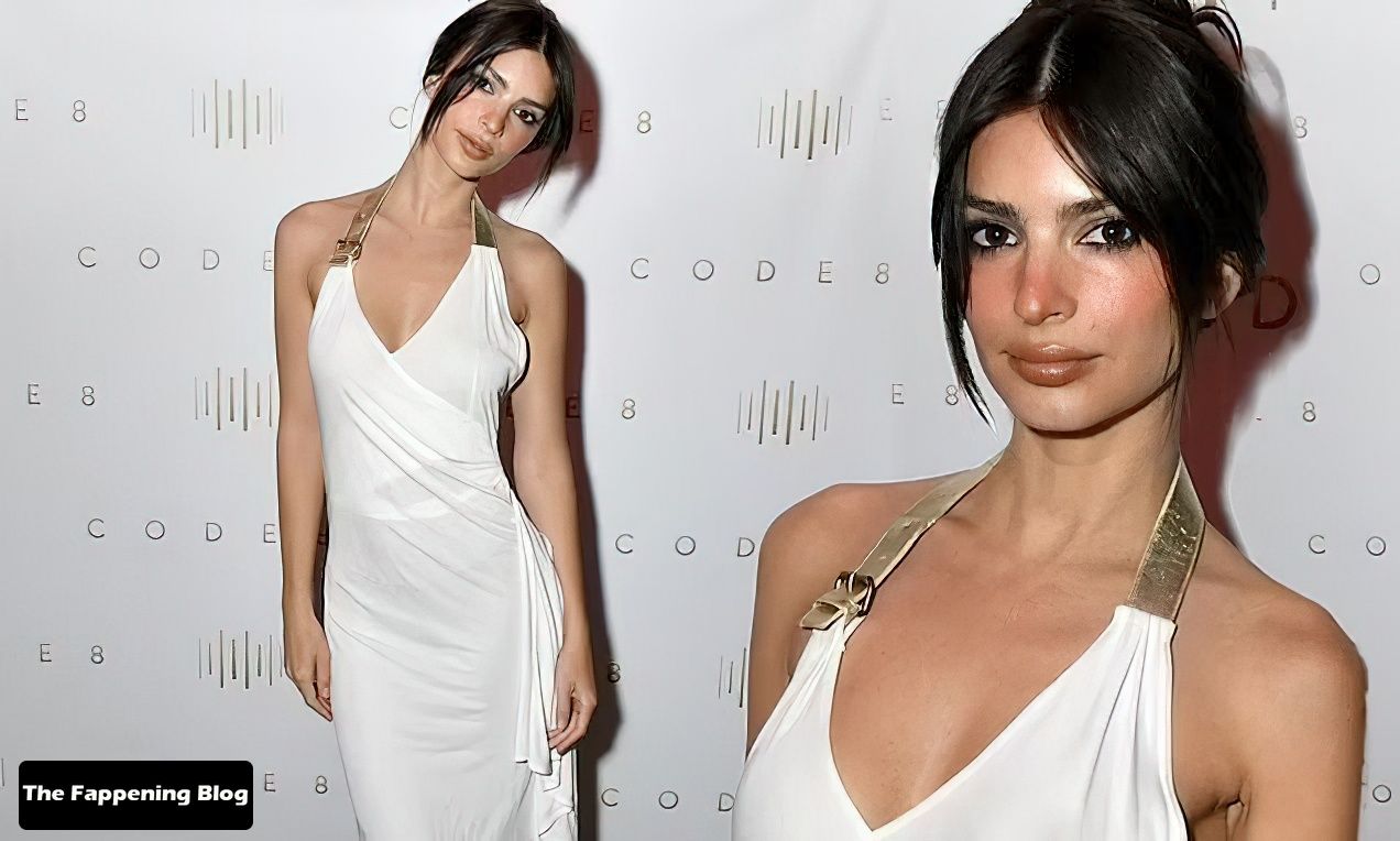 Emily Ratajkowski Shows Off Her Gorgeous Figure in a White Dress at the Code8 Launch Event in NYC (24 Photos)