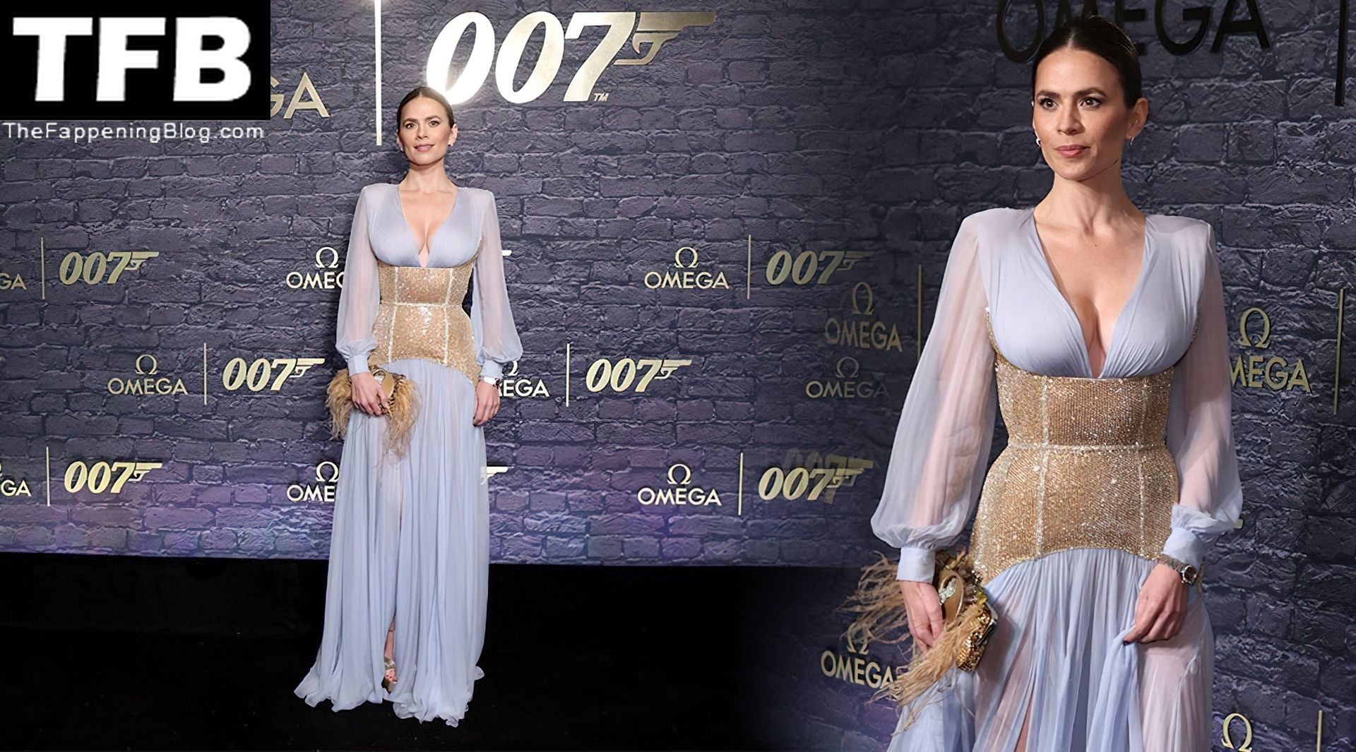Hayley Atwell Displays Her Famous Cleavage at the “60 Years of James Bond” Photocall (40 Photos)