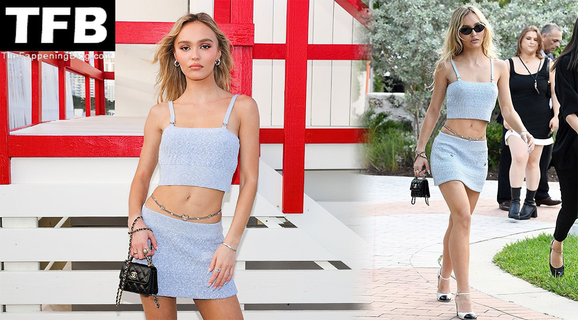 Lily-Rose Depp Flaunts Her Fit Figure as She Attends the Chanel Cruise Show in Miami (30 Photos)