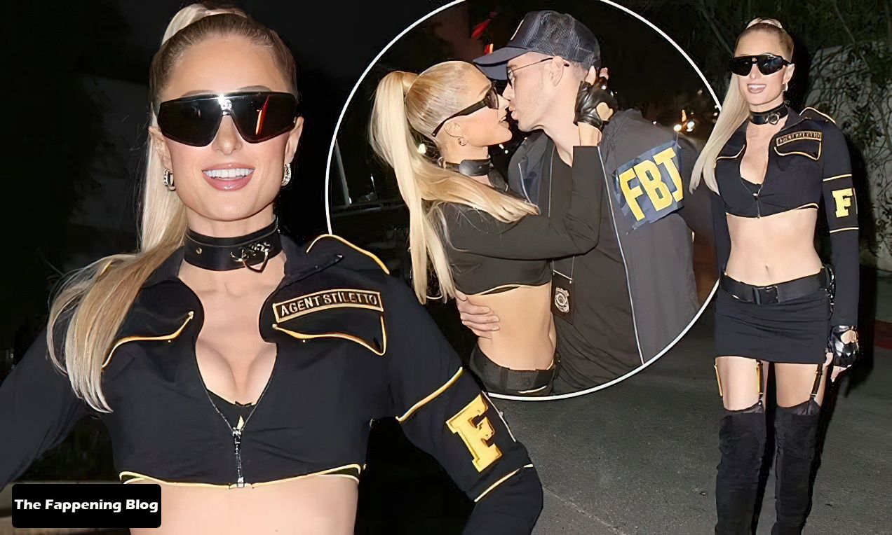 Paris Hilton Shows Off Her FBI Agent Costume in WeHo (92 Photos)
