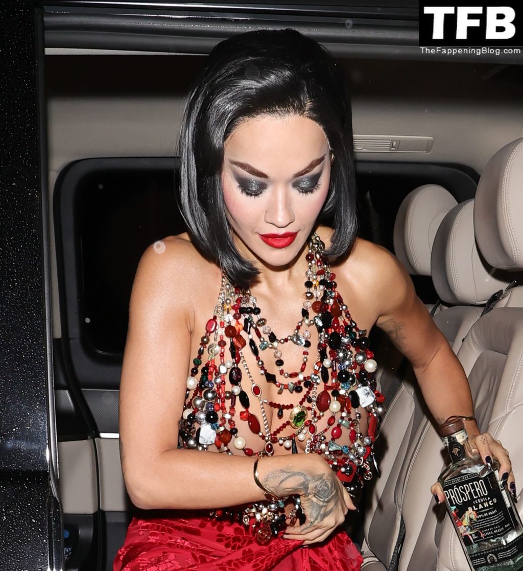 Rita Ora Flashes Her Boobs Pictured At Jonathan Ross Halloween Party 50 Photos Video 3957