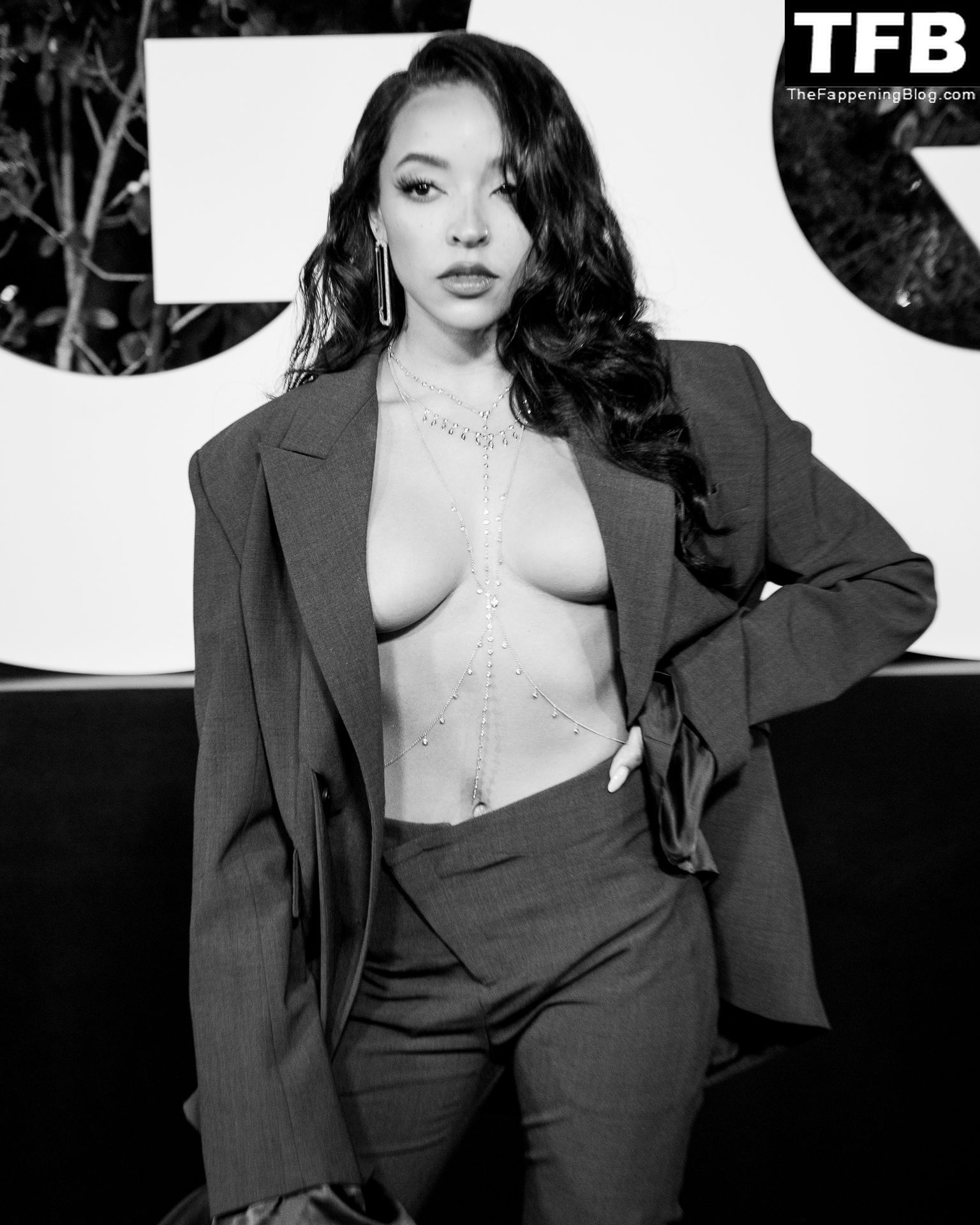 Tinashe Shows Off Her Tits at the 2022 GQ Men of the Year Party (15 Photos)