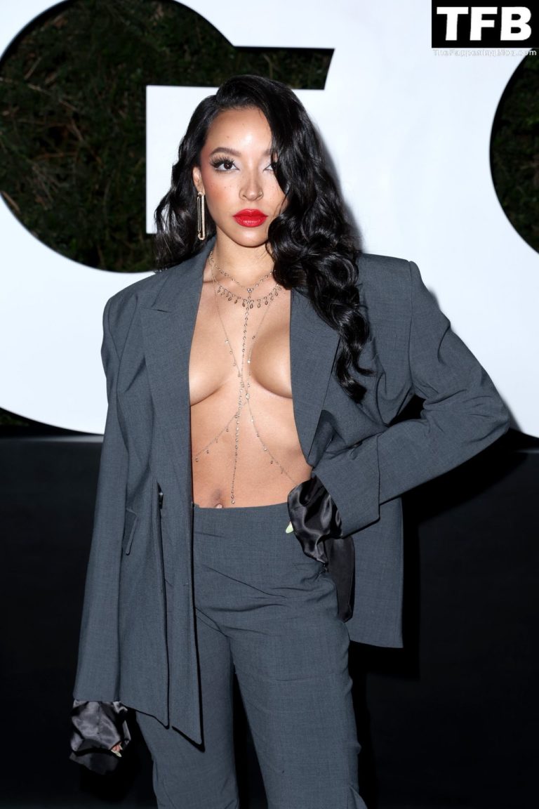 Tinashe Shows Off Her Tits At The Gq Men Of The Year Party