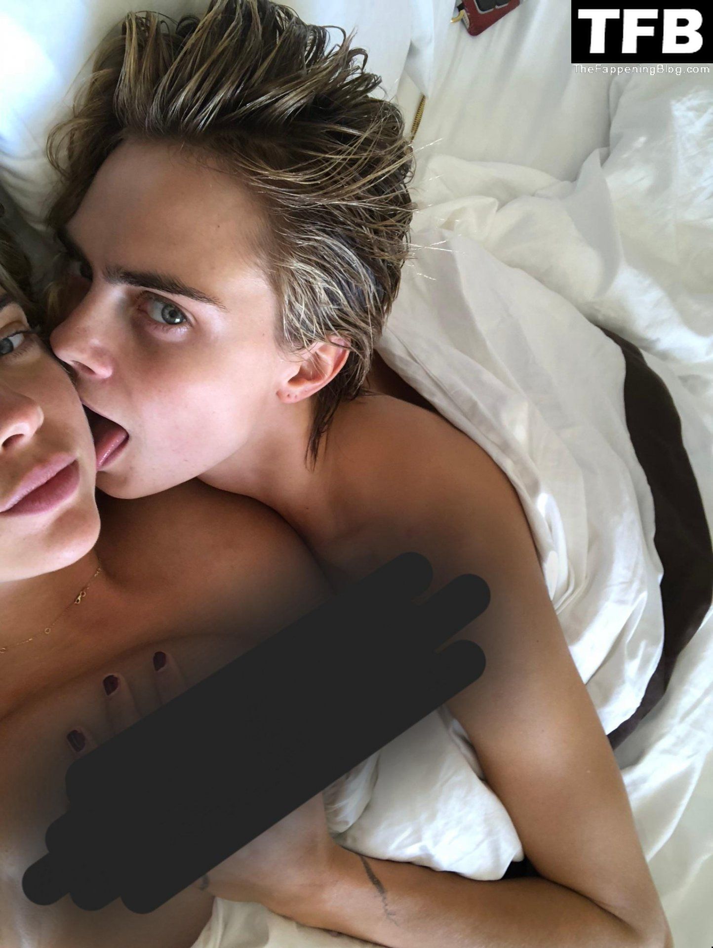 Ashley Benson &amp; Cara Delevingne Nude Censored Preview (1 Photo)