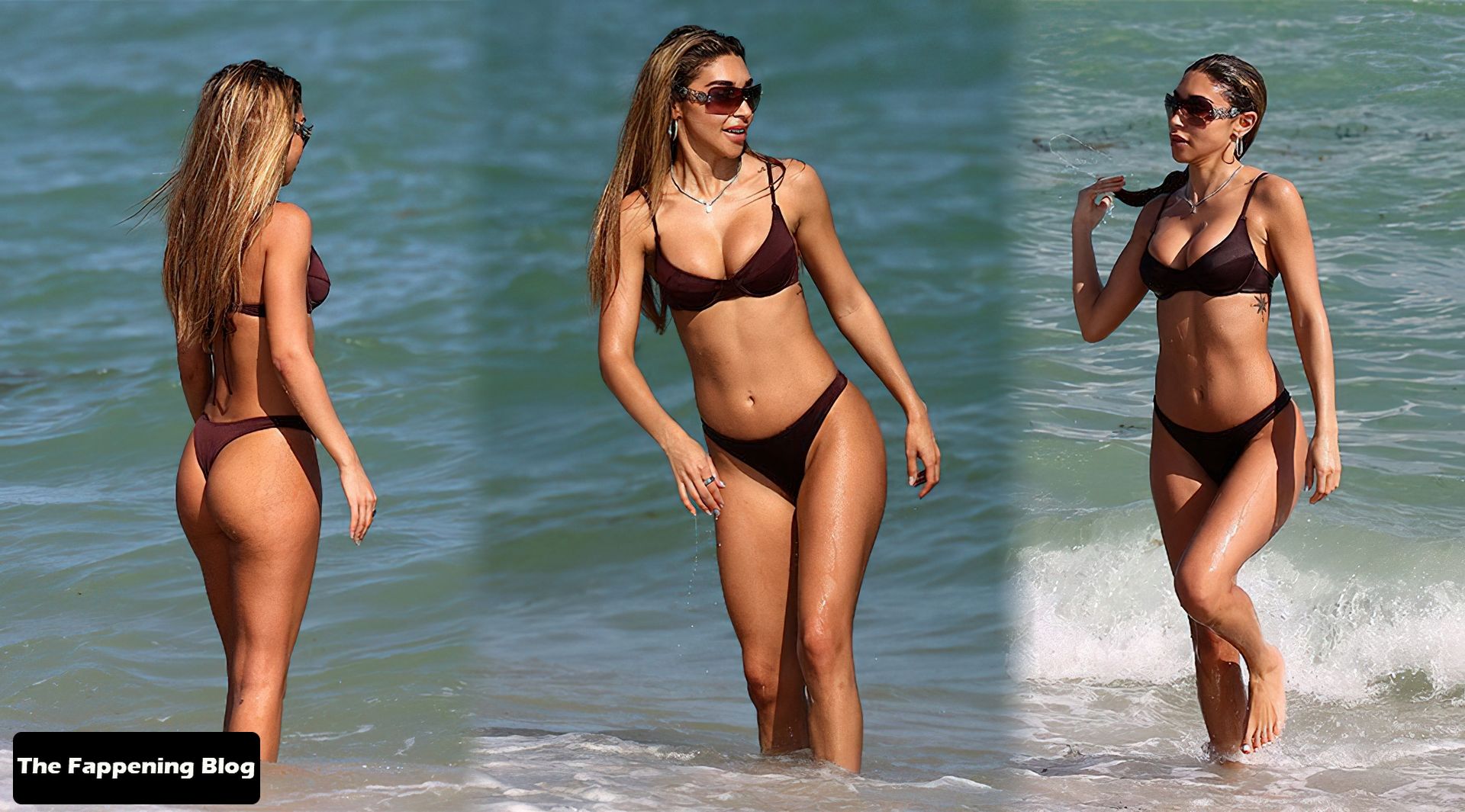 Chantel Jeffries Shows Off Her Fit Figure in a Bikini on the Beach in Miami (17 Photos)