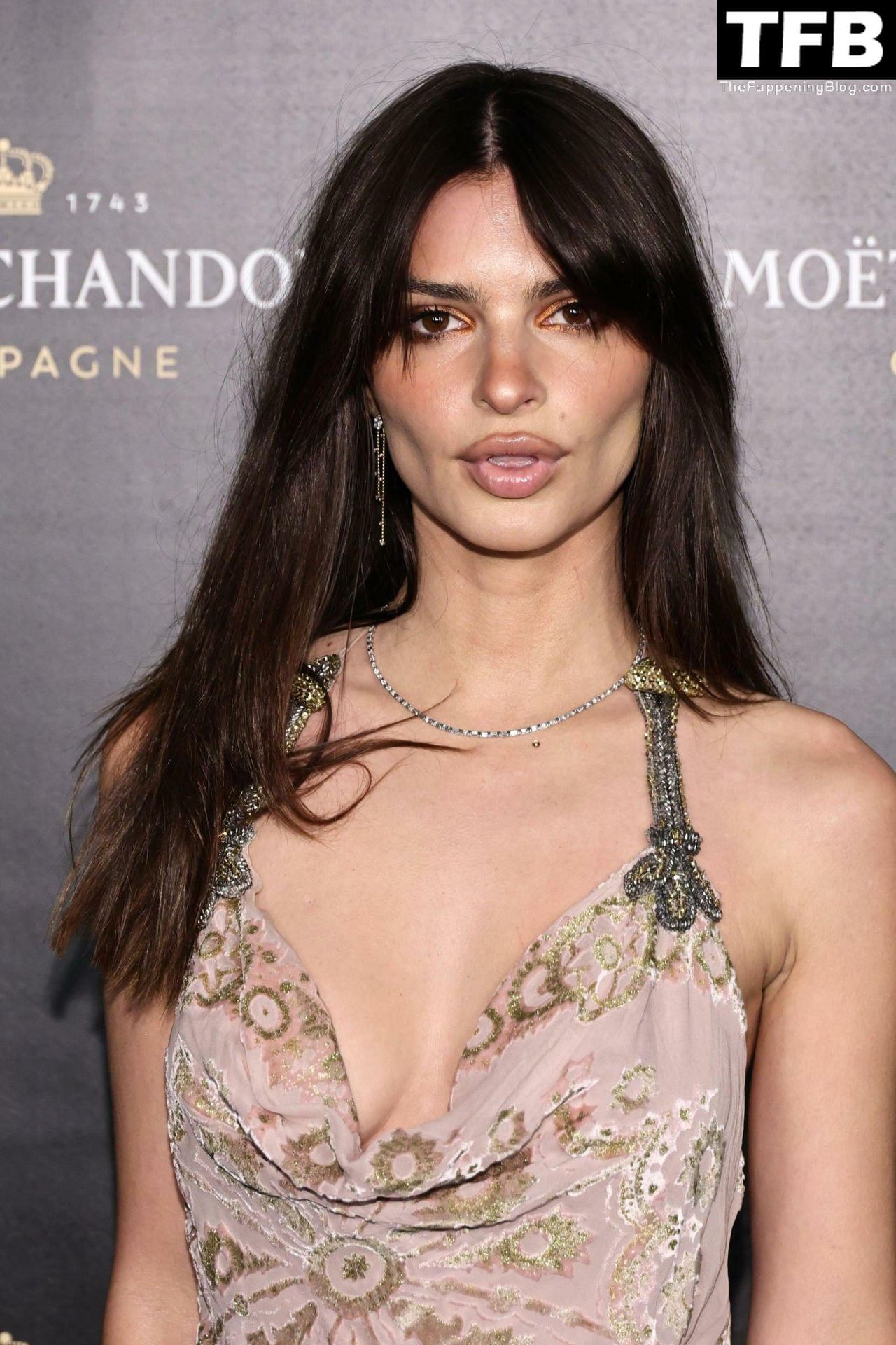 Emily Ratajkowski Looks Sexy in a backless dress at Moët &amp; Chandon at Lincoln Center in NYC (53 Photos)