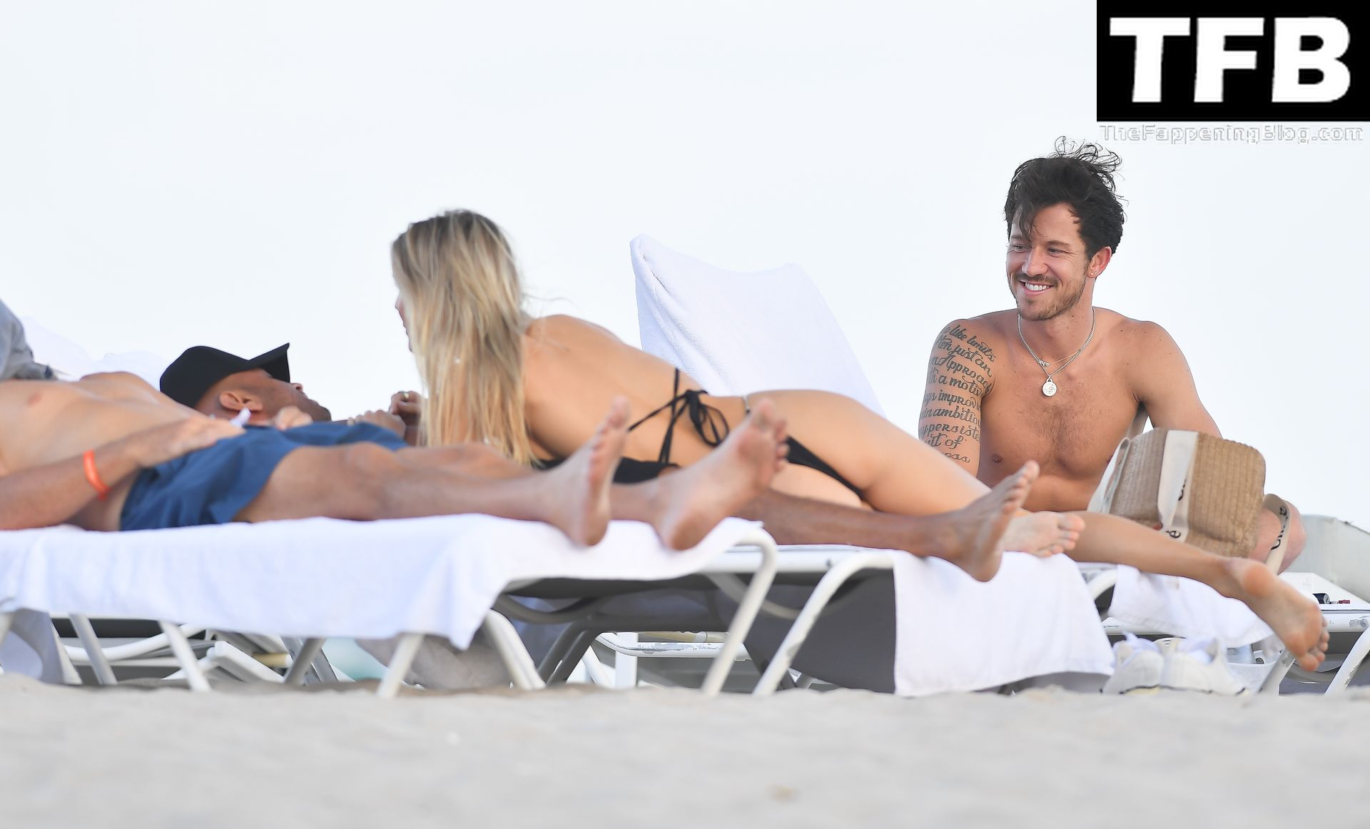 Joy Corrigan Hits the Beach with Ted Dhanik &amp; Tom Anderson in Miami (54 New Photos)