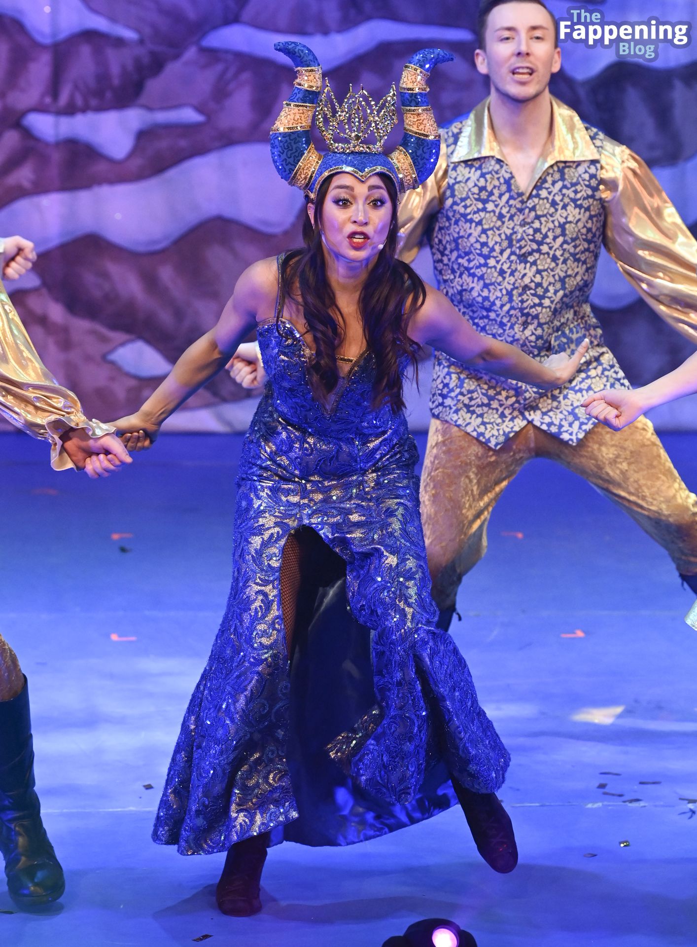 Katya Jones Puts on a Very Animated Display as ‘The Evil Queen’ in “Snow White” Panto in Manchester (Photos)