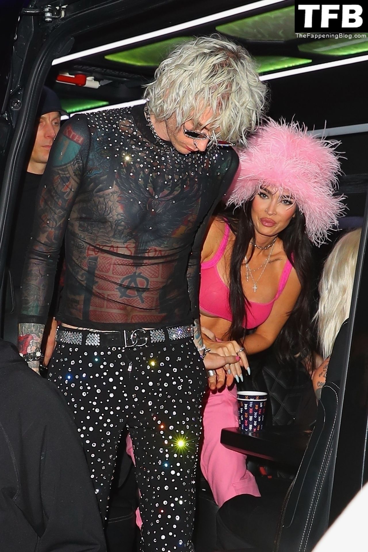 MGK Arrives For His Art Basel Performance at E11even Nightclub with Megan Fox (31 Photos)