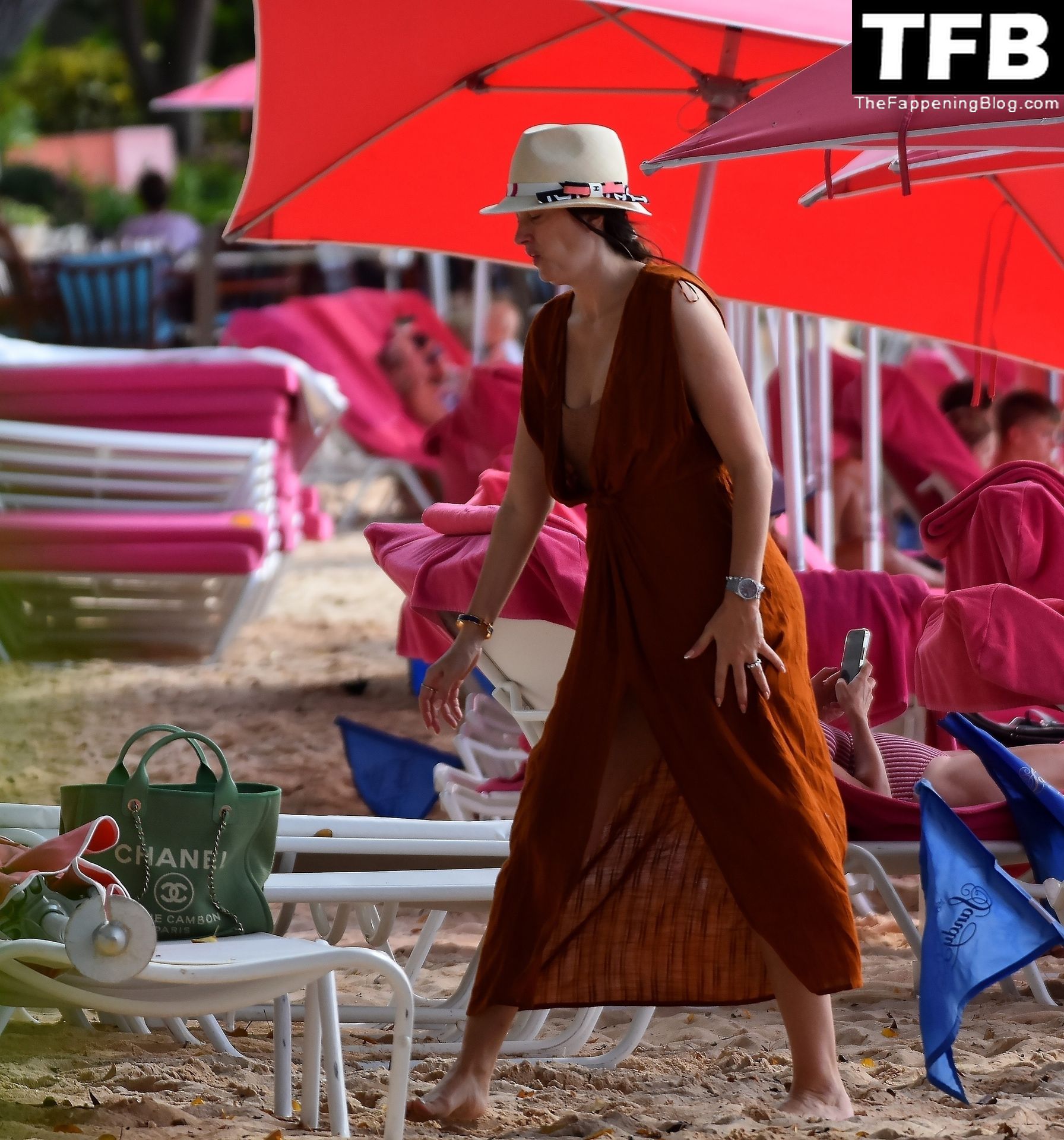 Rhea Durham Soaks Up the Blazing Hot Sunshine on the Beach in Barbados (60 Photos)