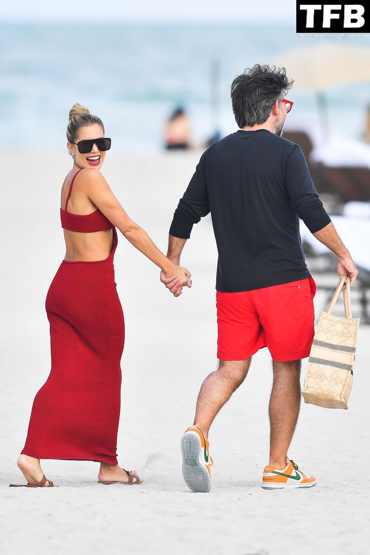 Sylvie Meis Gets Interviewed on the Beach in Miami (28 Photos)