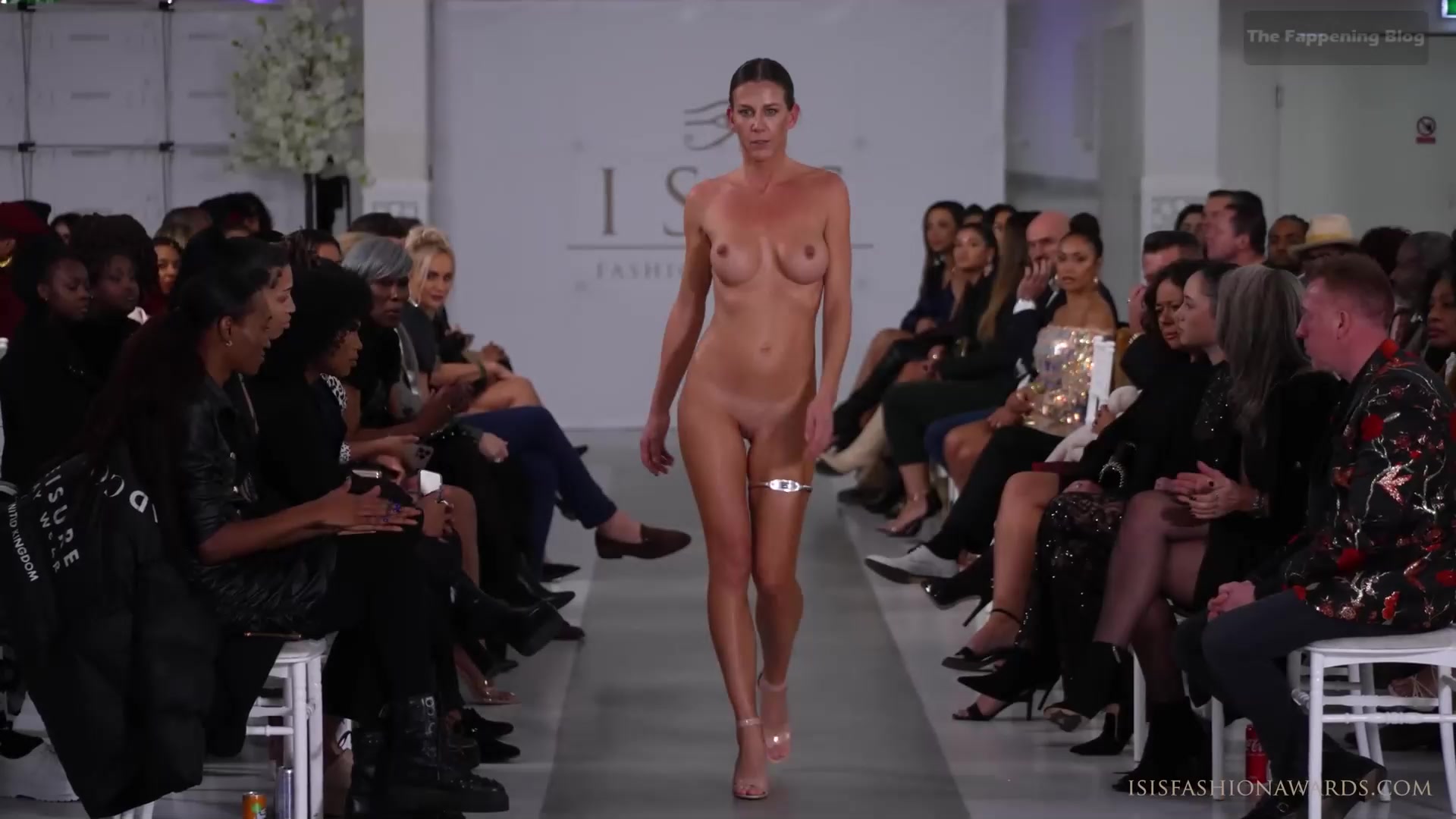 Naked on catwalk