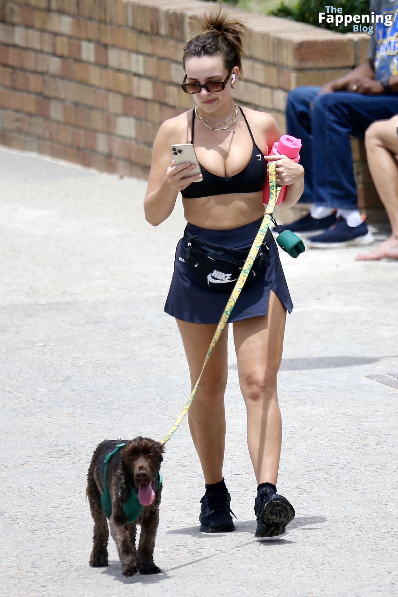 Abbie Chatfield Shows Off Her Curves While Walking Her Dog (16 Photos)