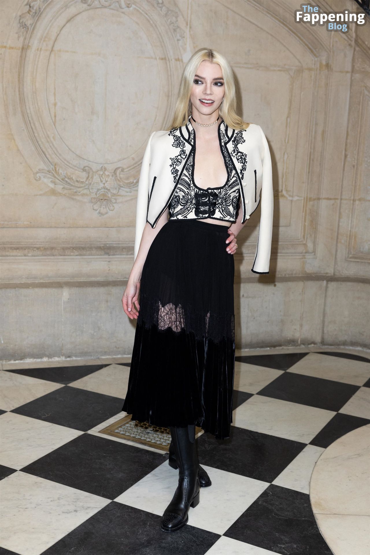 Anya Taylor-Joy Displays Nice Cleavage at the Christian Dior Haute Couture Spring/Summer 2023 Show (81 Photos)