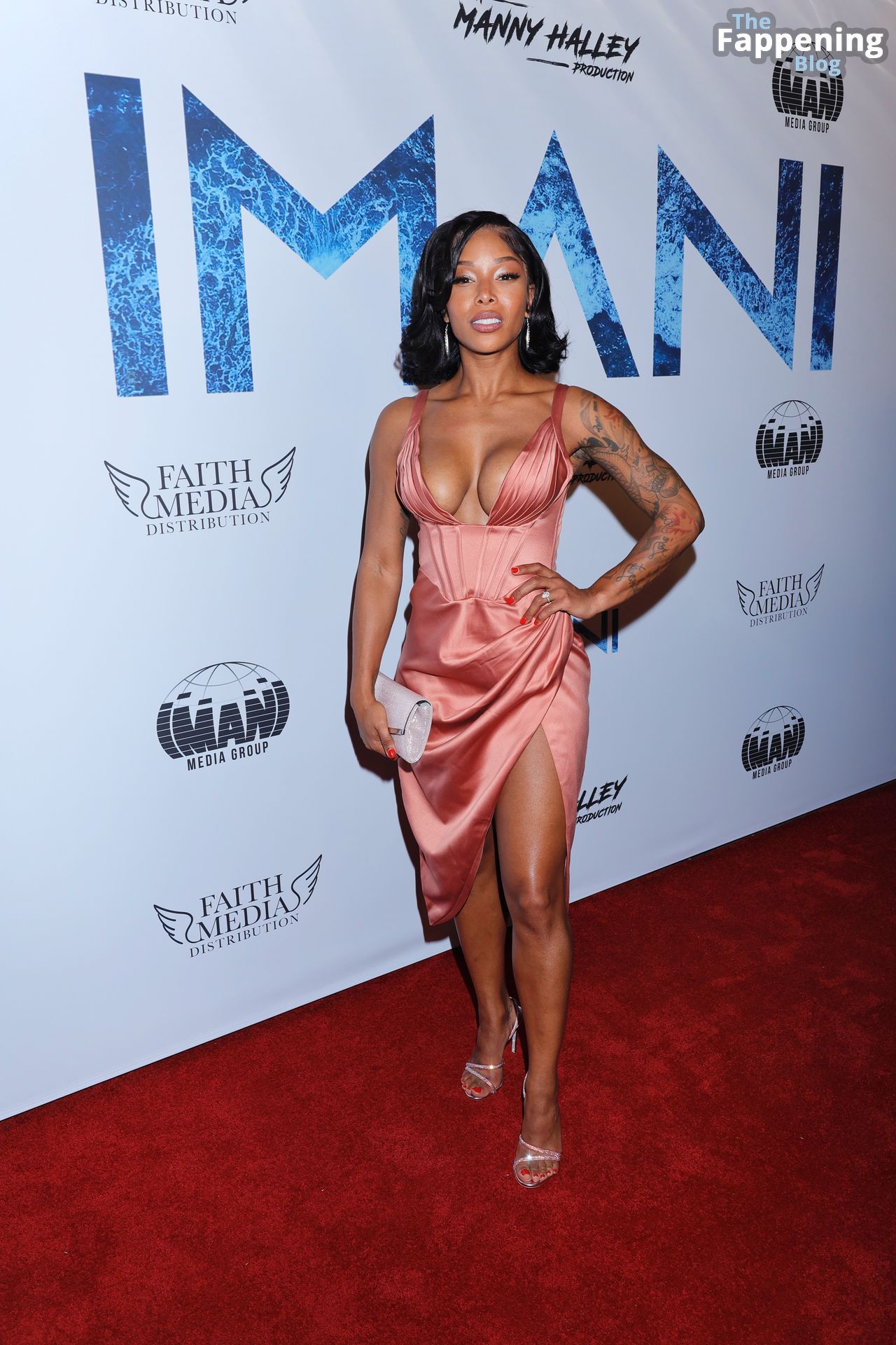 Brittany S. Hall Shows Off Her Sexy Boobs at the “IMANI” Premiere (4 Photos + Video)