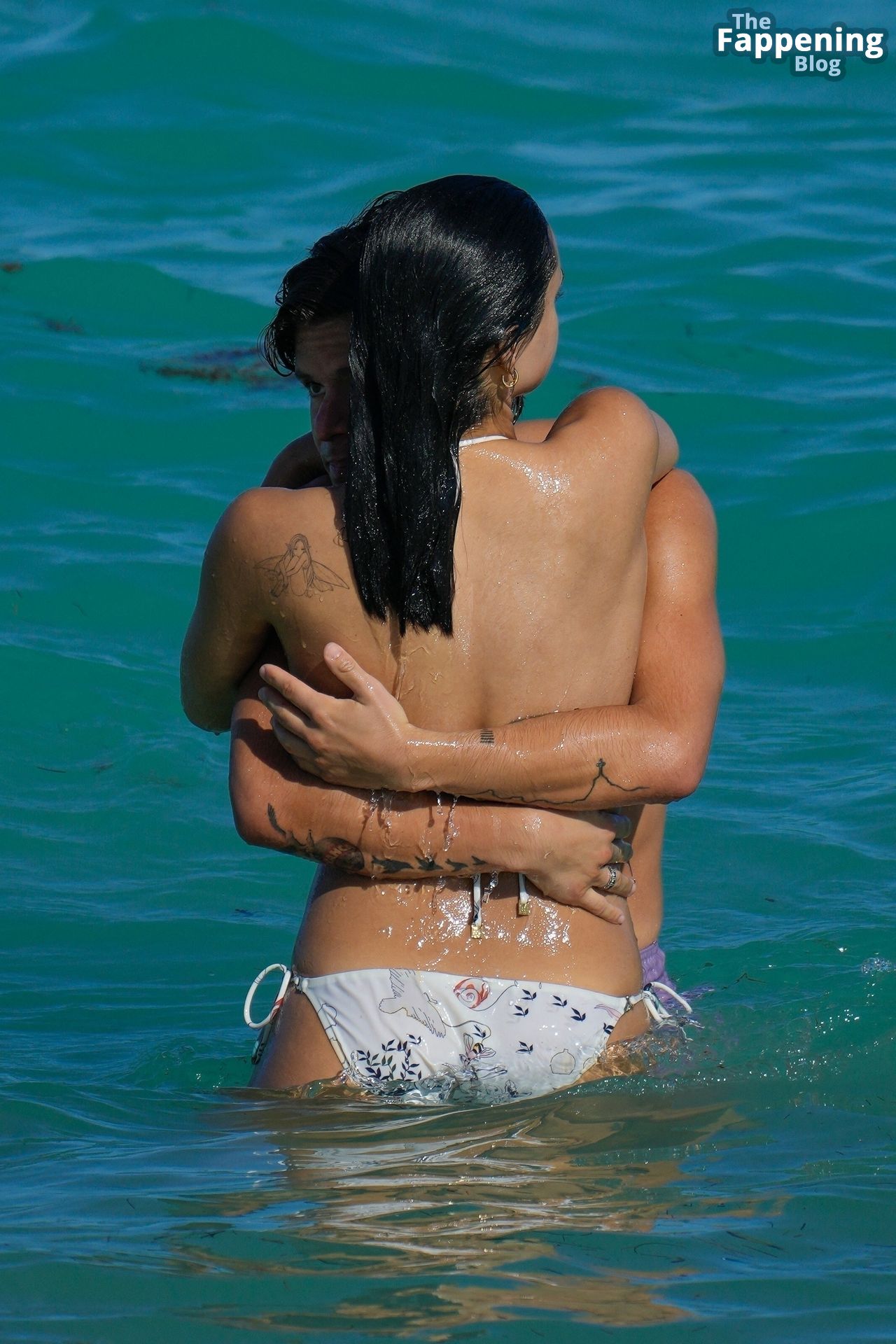 Camila Mendes &amp; Rudy Mancuso Go for a Romantic Swim in Miami (27 Photos)