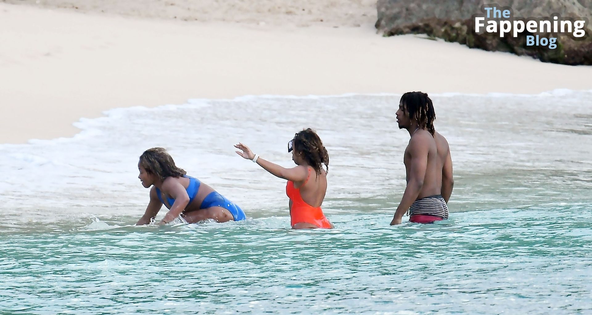 Fleur East is Pictured Having Fun on New Year’s Day with Friends While on Holiday in Barbados (63 Photos)