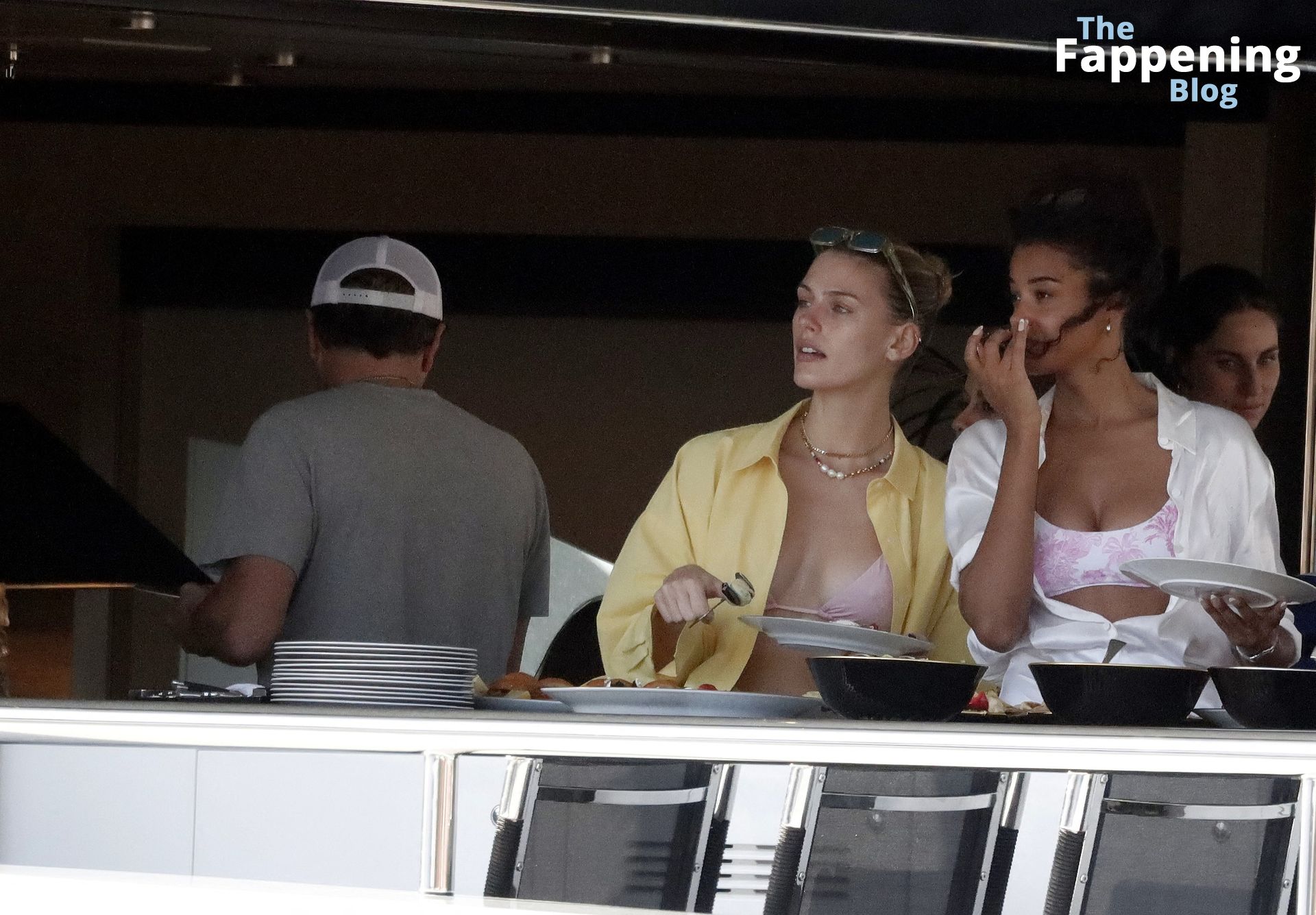 Leonardo DiCaprio is Seen on a Luxury Mega Yacht with Madison Headrick &amp; Victoria Lamas (23 Photos)