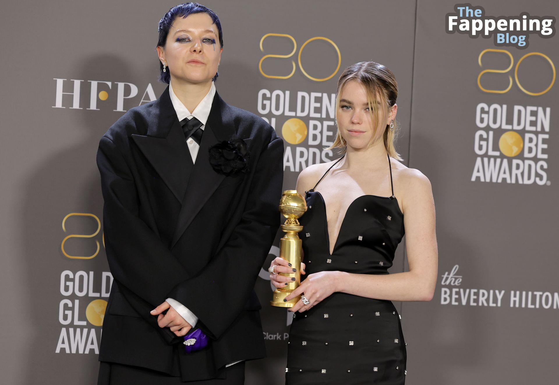 Milly Alcock Poses Braless at the 80th Annual Golden Globe Awards (61 Photos)